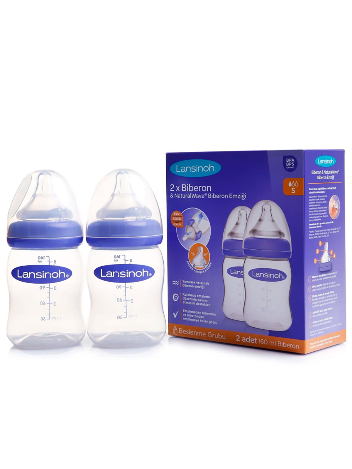 Lansinoh Natural Wave Biberon Seti 160 mlx2 - Standart