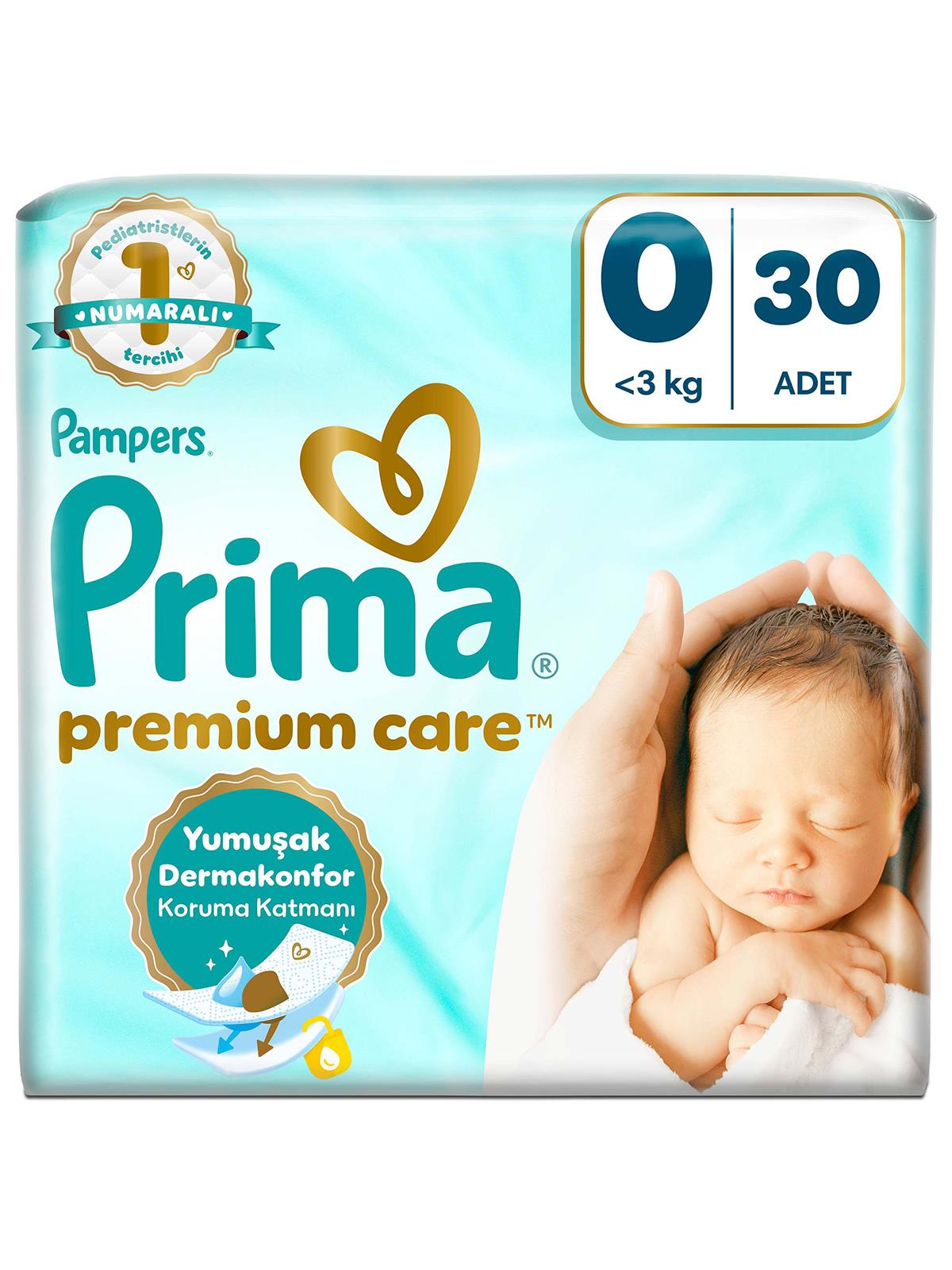 Prima Premium Care 0 Beden Prematüre Bebek Bezi 30 Adet - StandartStandart
