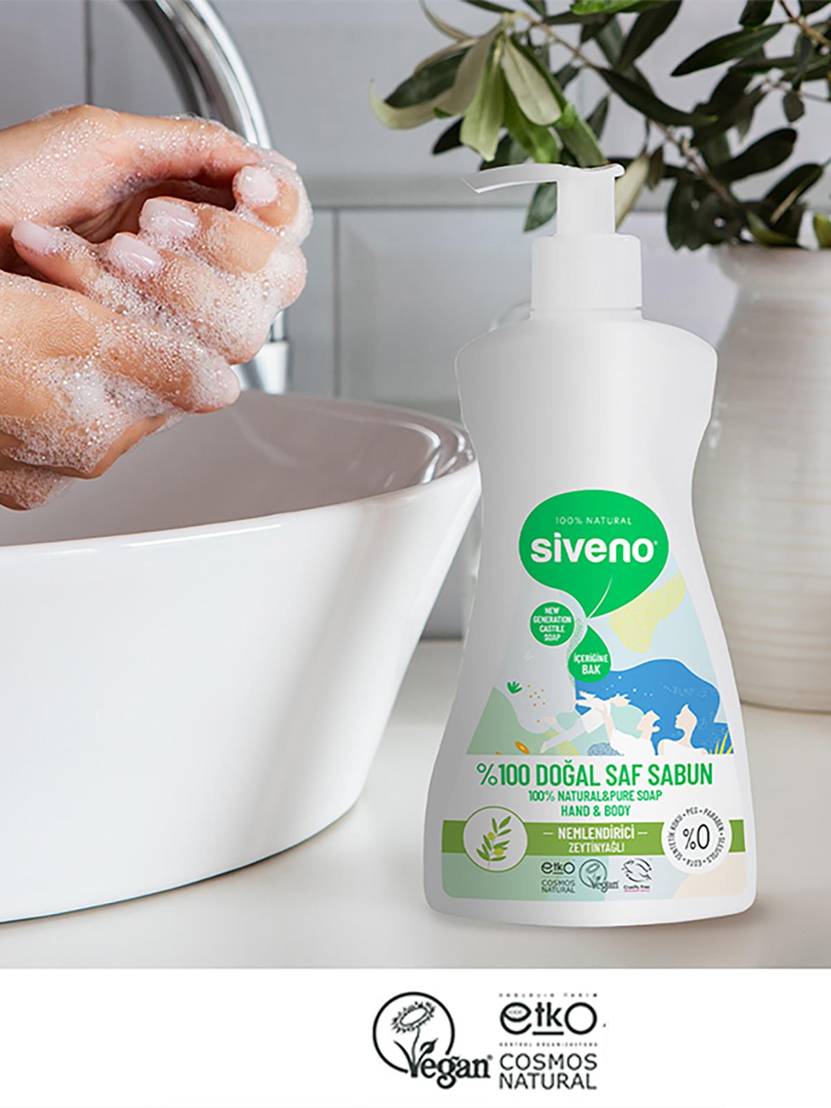 Siveno %100 Zeytinyağlı Doğal Sıvı Sabun 300 ml