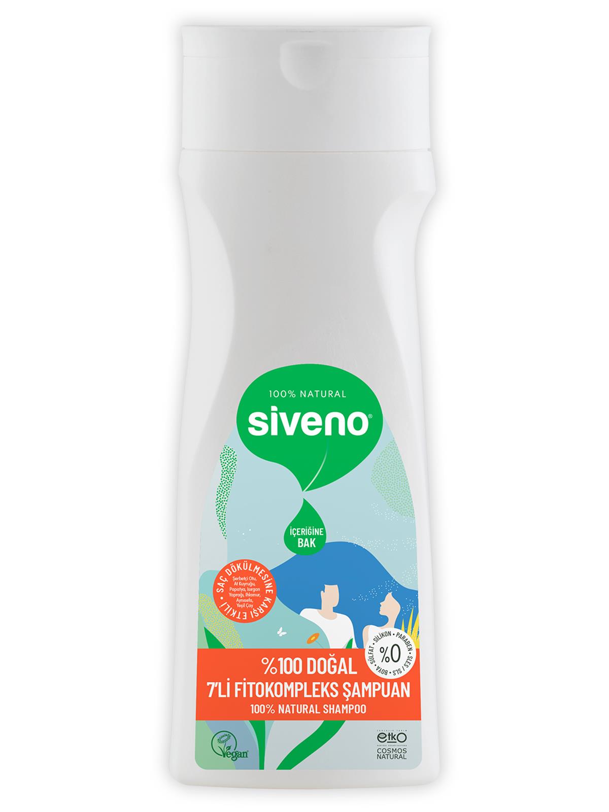 Siveno 7’li Fitokompleksi Doğal Şampuan 300 ml - Standart