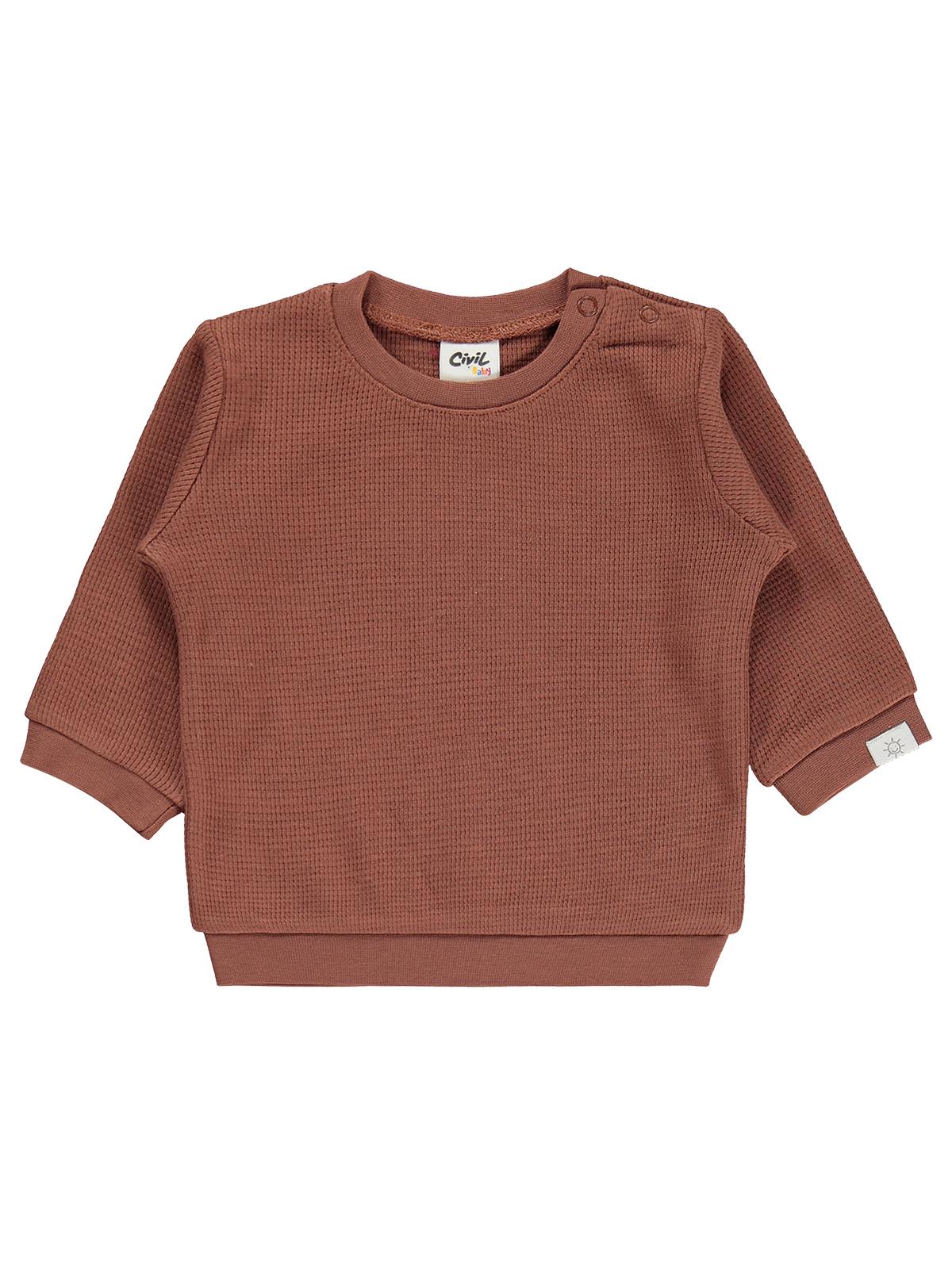 Civil Baby Patiksiz Güneş Etiketli 3-18 Ay Takım - Kahverengi