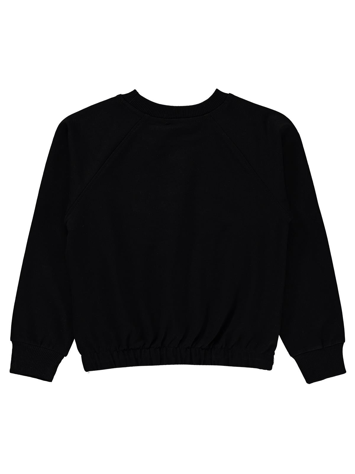 Civil Girls Good Baskılı 10-13 Yaş Sweatshirt - Siyah