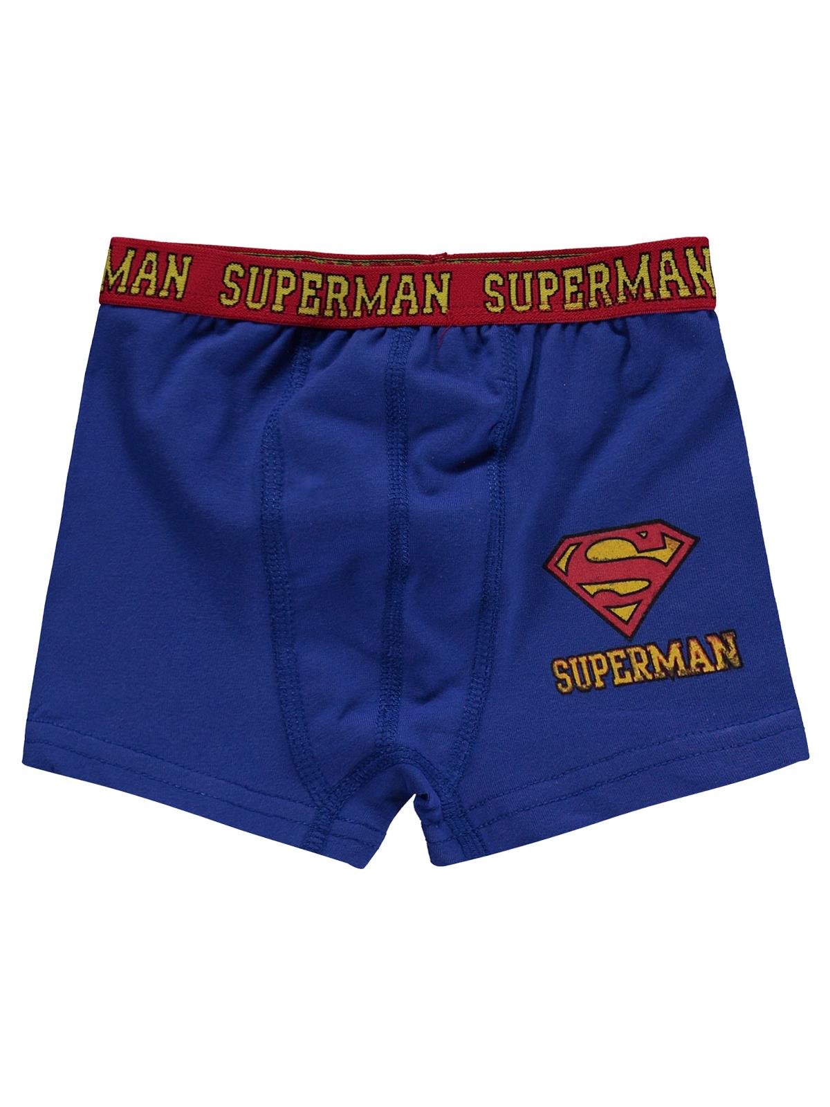 Süperman 2'li Boxer Set | Likralı Süprem Baskılı | Okul Kreş ve Günlük Kullanım