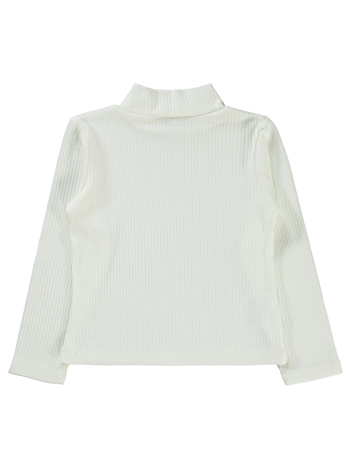 Pierre Cardin Sweatshirt | Viskoz Uzun Kol Balıkçı Yaka | Okul Kreş ve Günlük Kullanım - Ekru