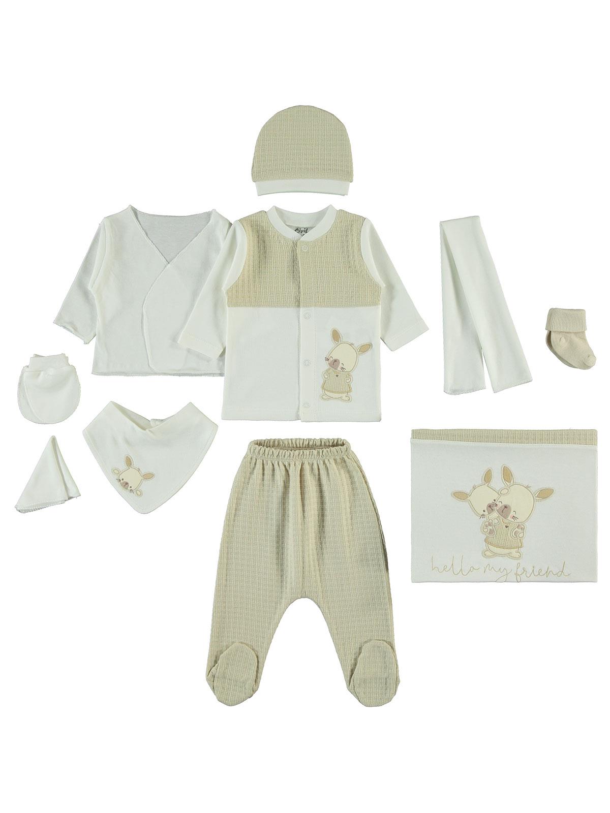 Civil Baby Kız Bebek Zıbın Setleri - Bej