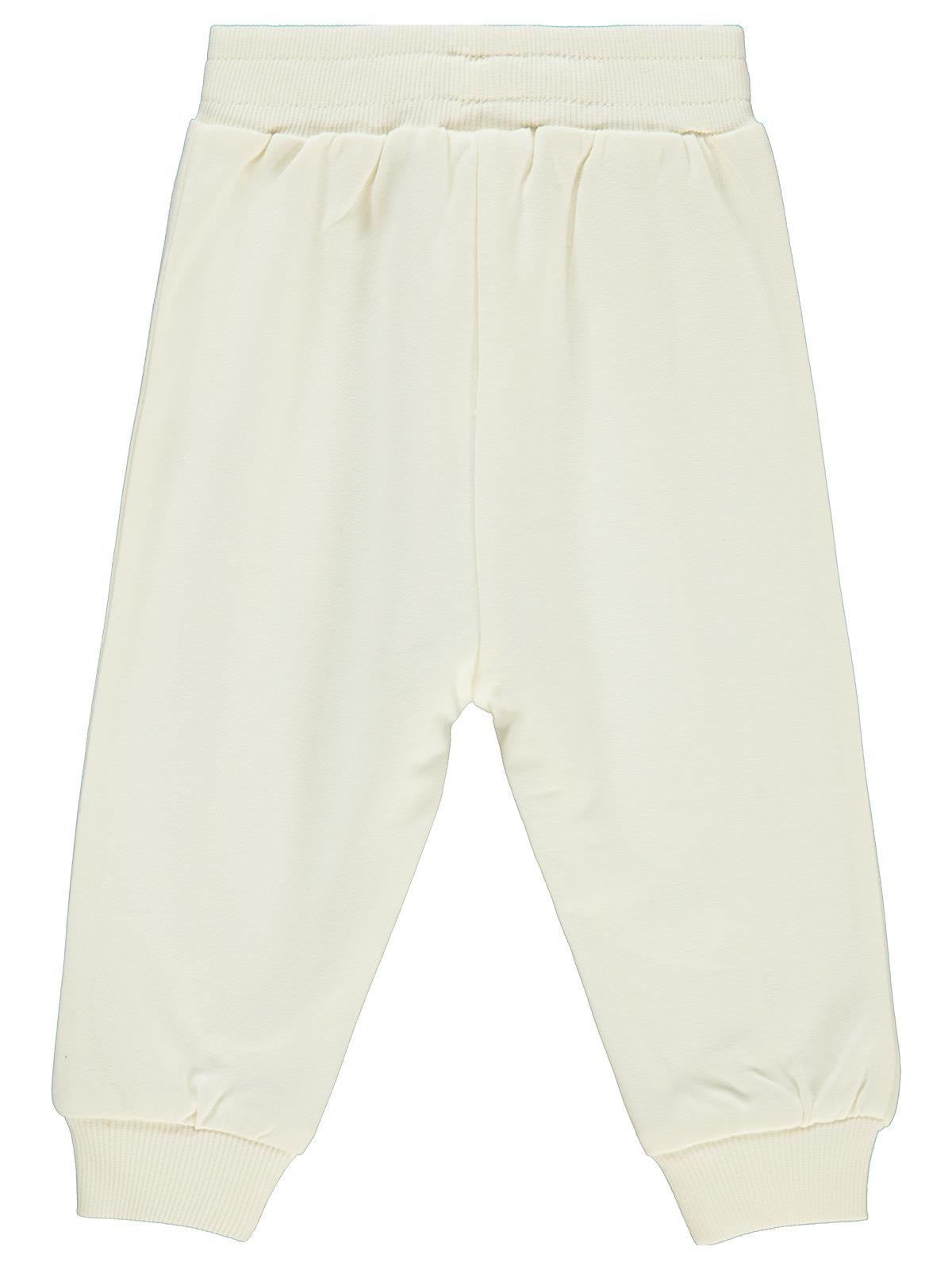 Civil Baby Civil Basic Kalp Etiketli 6-18 Ay Eşofman Altı - Ekru