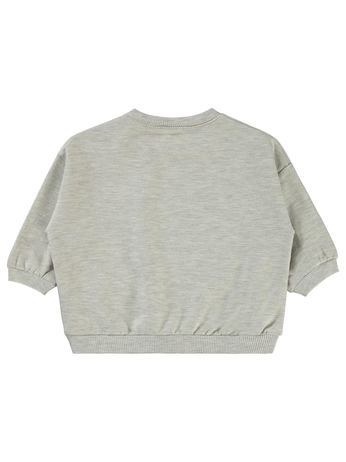 Civil Baby Civil Basic Kalp Etiketli 6-18 Ay Sweatshirt - Gri
