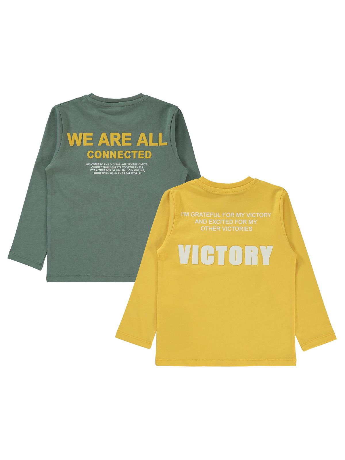 Civil Erkek Çocuk We are all Baskılı 2'li Sweatshirt | Süprem | Okul Kreş ve Günlük Kullanım