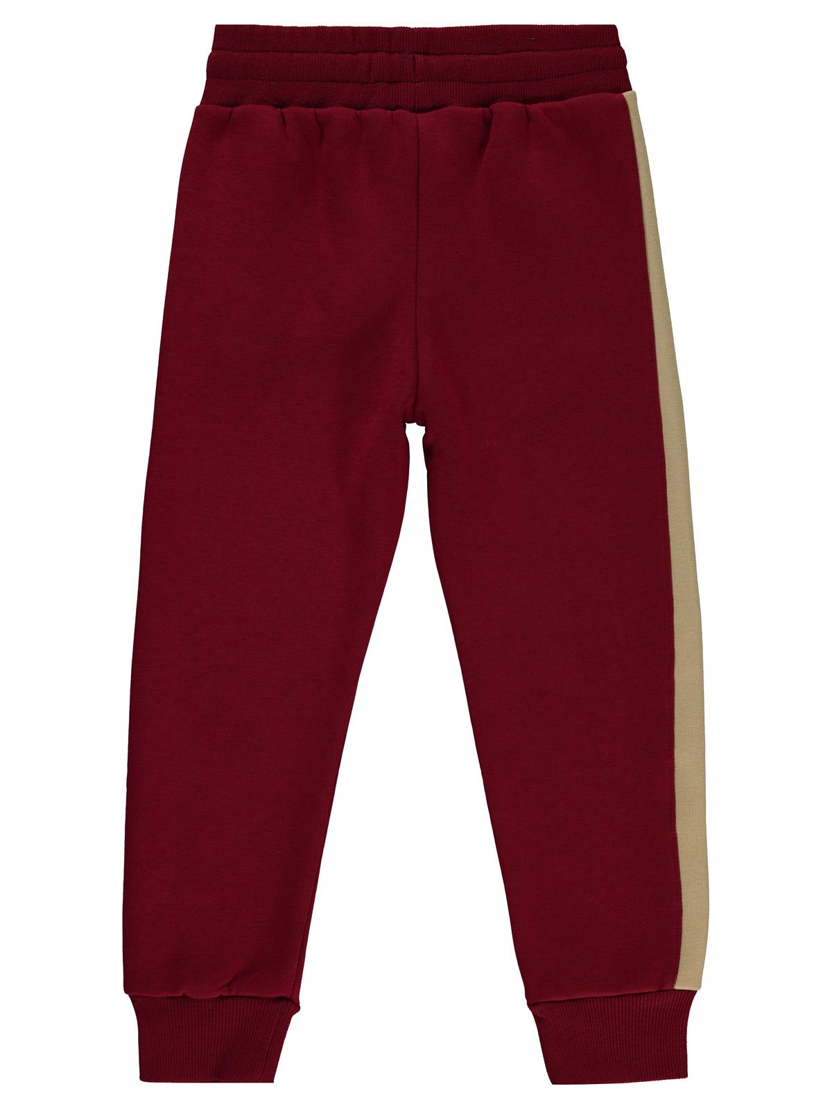Civil Boys NY Nakışlı 6-9 Yaş Eşofman Altı - Bordo