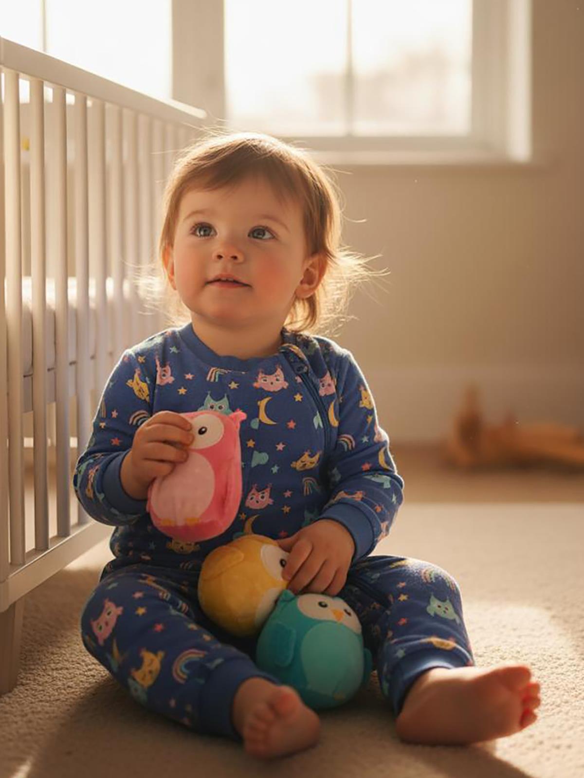 Civil Baby Gökkuşağı Empirme 90 Gr Uyku Tulumu - Mavi