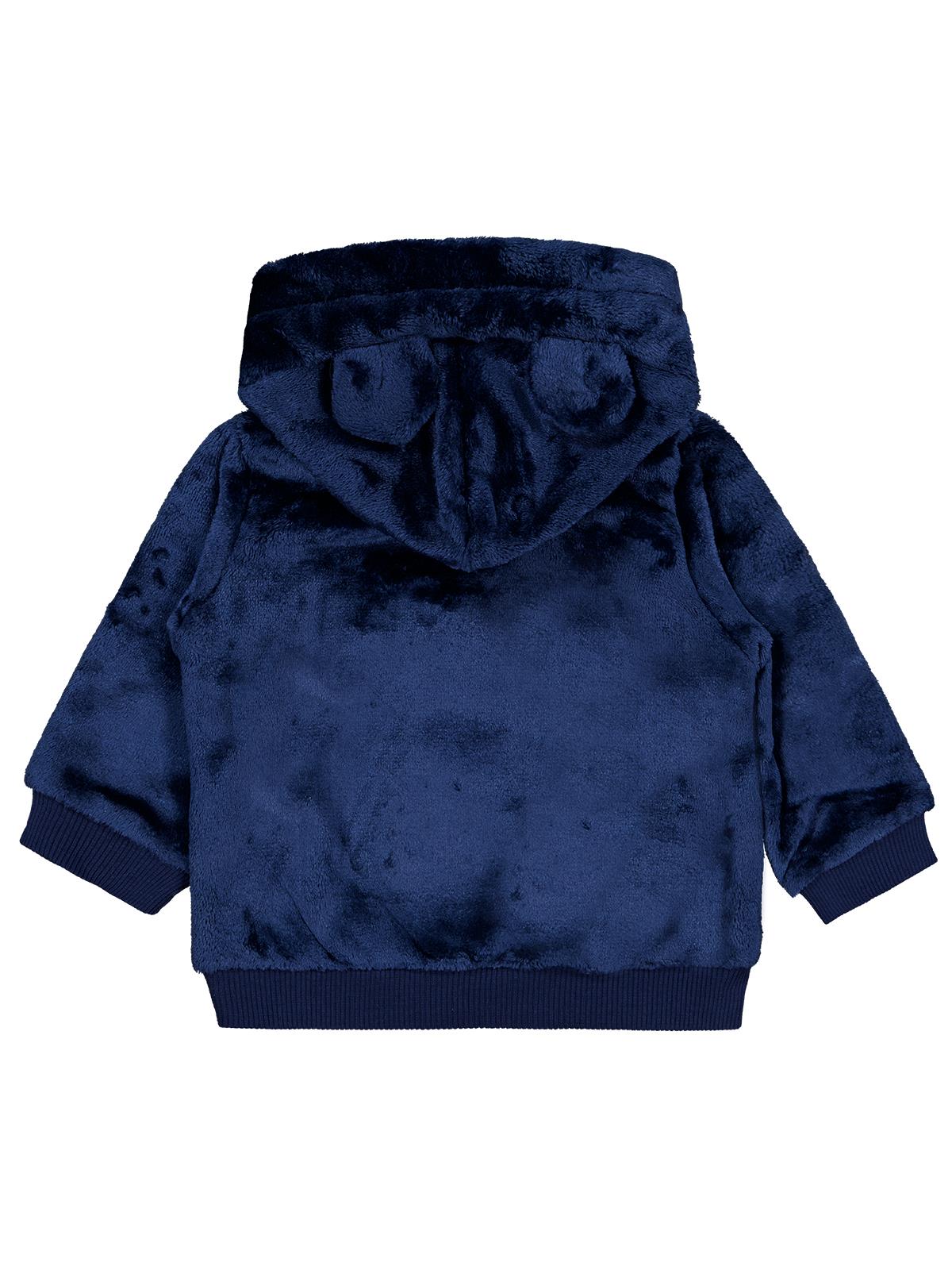 Civil Baby Ayıcık Nakış ve Kulaklı 6-18 Ay Sweatshirt - Lacivert