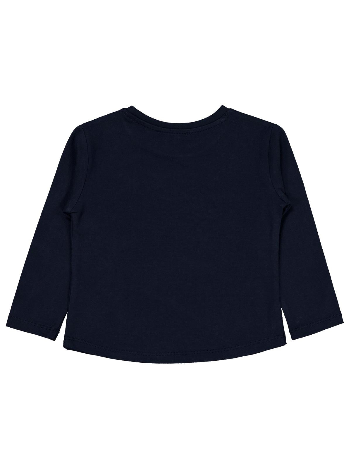 Civil Girls Kız Çocuk Kelebek Baskılı Sweatshirt | Likralı Süprem Şardonlu | Okul Kreş ve Günlük Kullanım - Lacivert