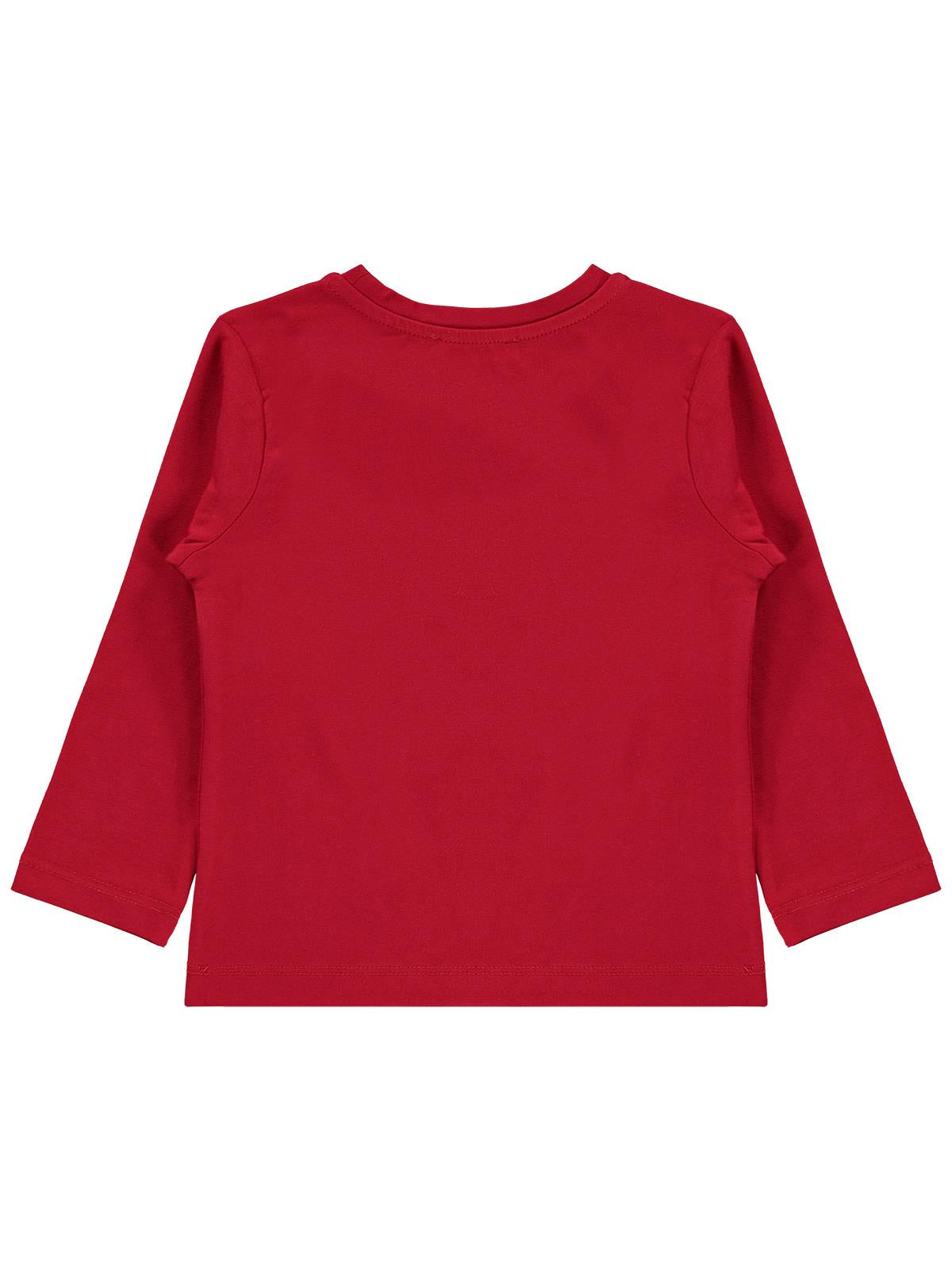 Civil Girls Kız Çocuk Basic Sweatshirt | Likralı Süprem Uzun Kol | Okul Kreş ve Günlük Kullanım - Kırmızı