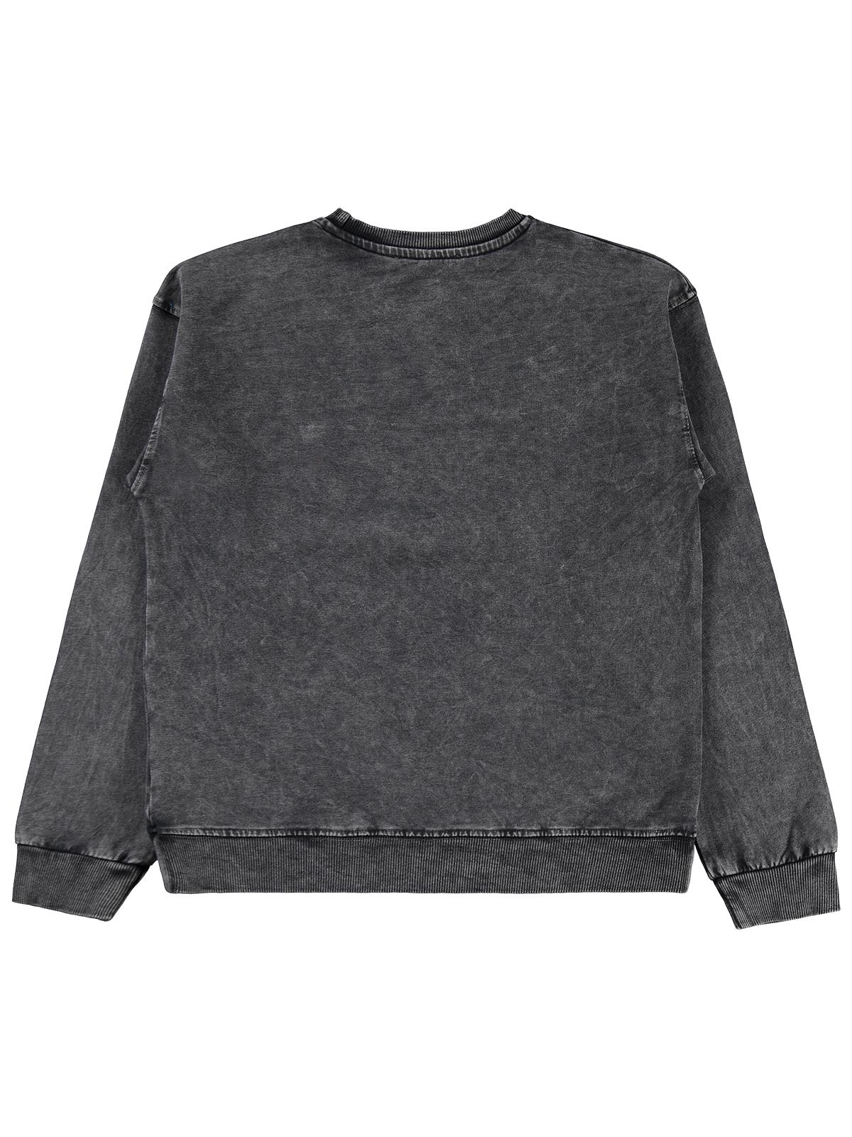 Civil Kız Çocuk Believe Nakışlı Sweatshirt | 2 İp Uzun Kol | Okul Kreş ve Günlük Kullanım - Gri