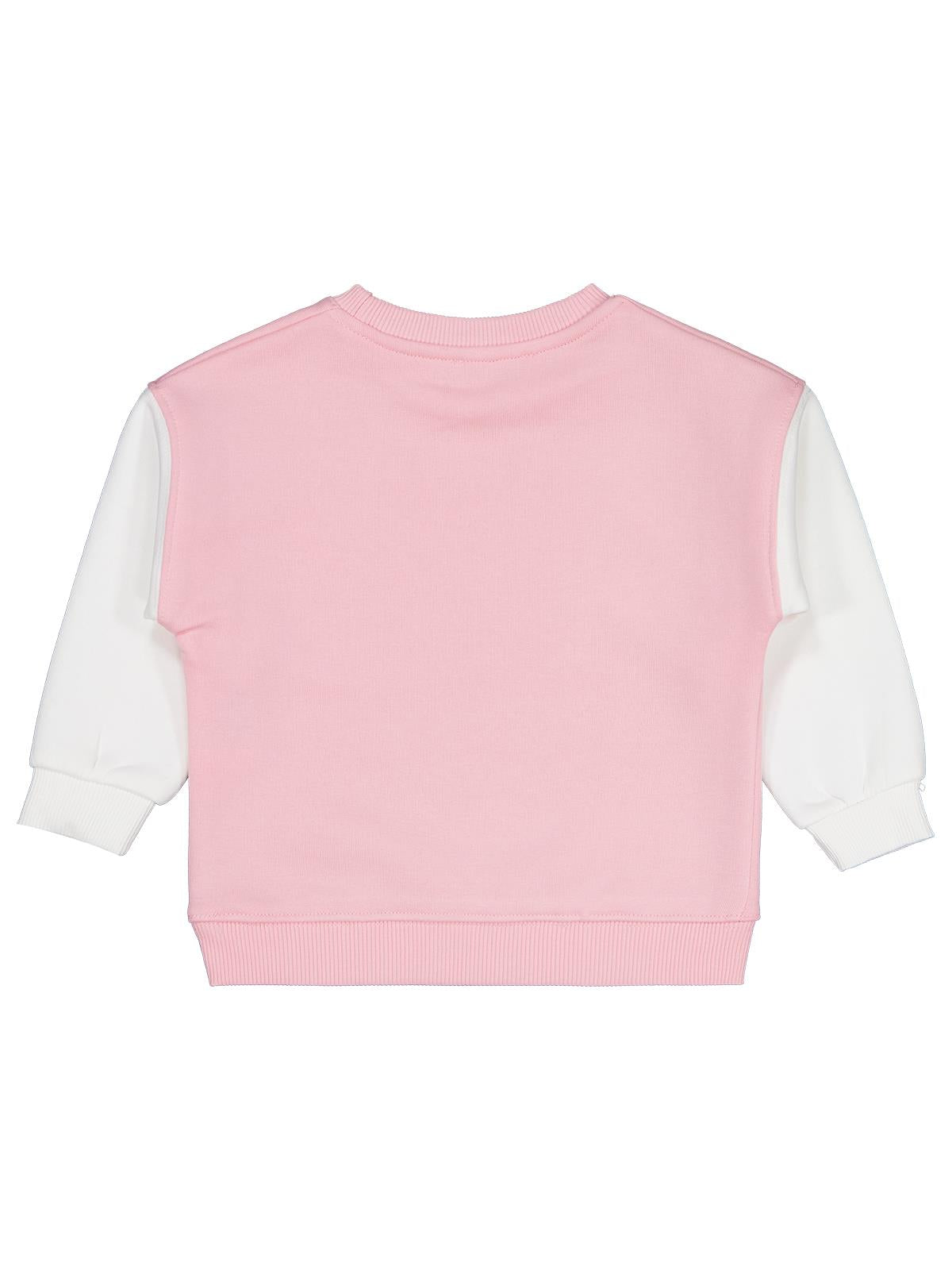 Civil Kız Çocuk Paris Baskılı Sweatshirt | 3 İp Uzun Kol | Okul Kreş ve Günlük Kullanım - Pembe
