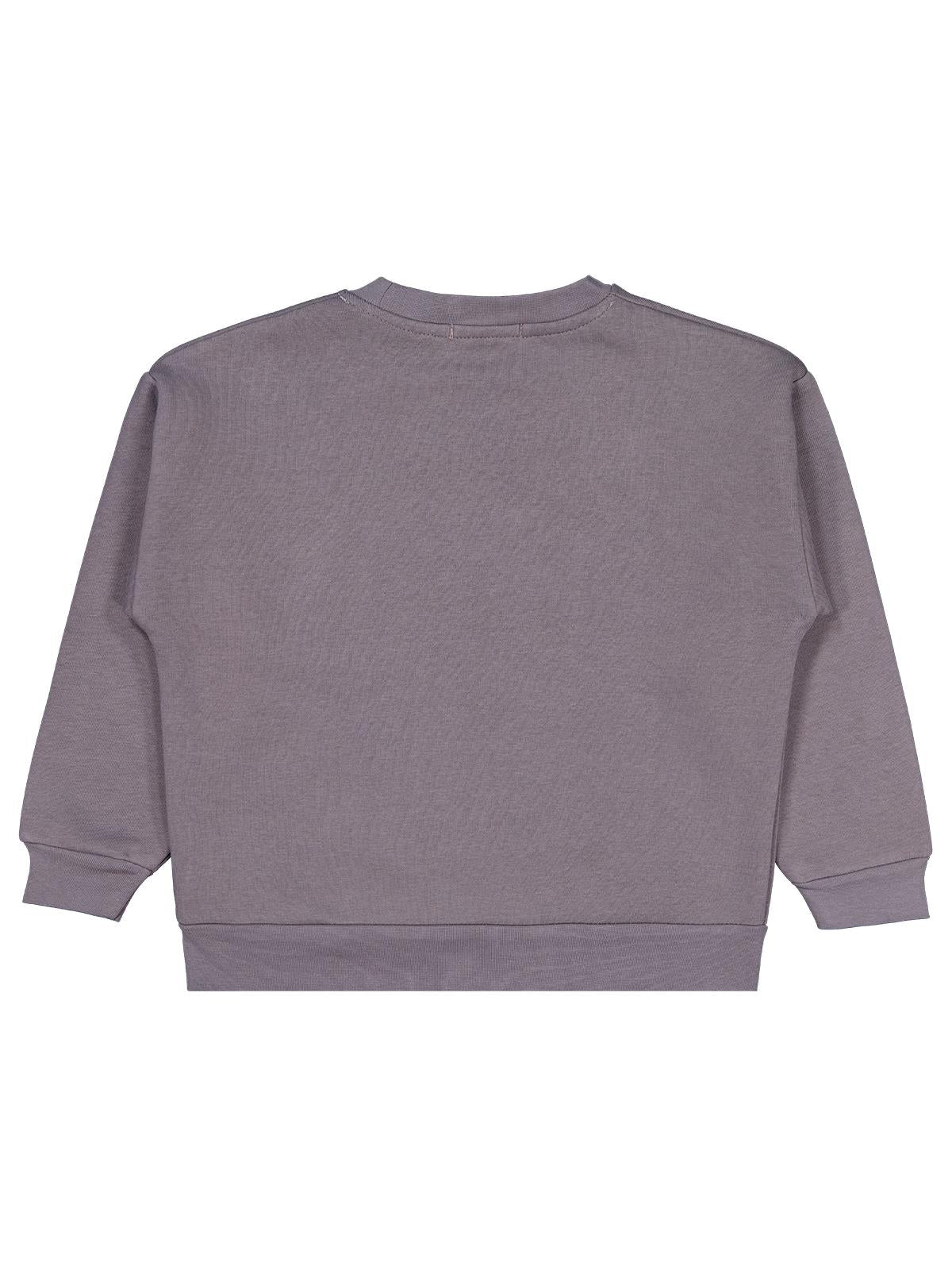 Civil Erkek Çocuk Banosome Baskılı Sweatshirt | 3 İp Uzun Kol | Okul Kreş ve Günlük Kullanım - Gri
