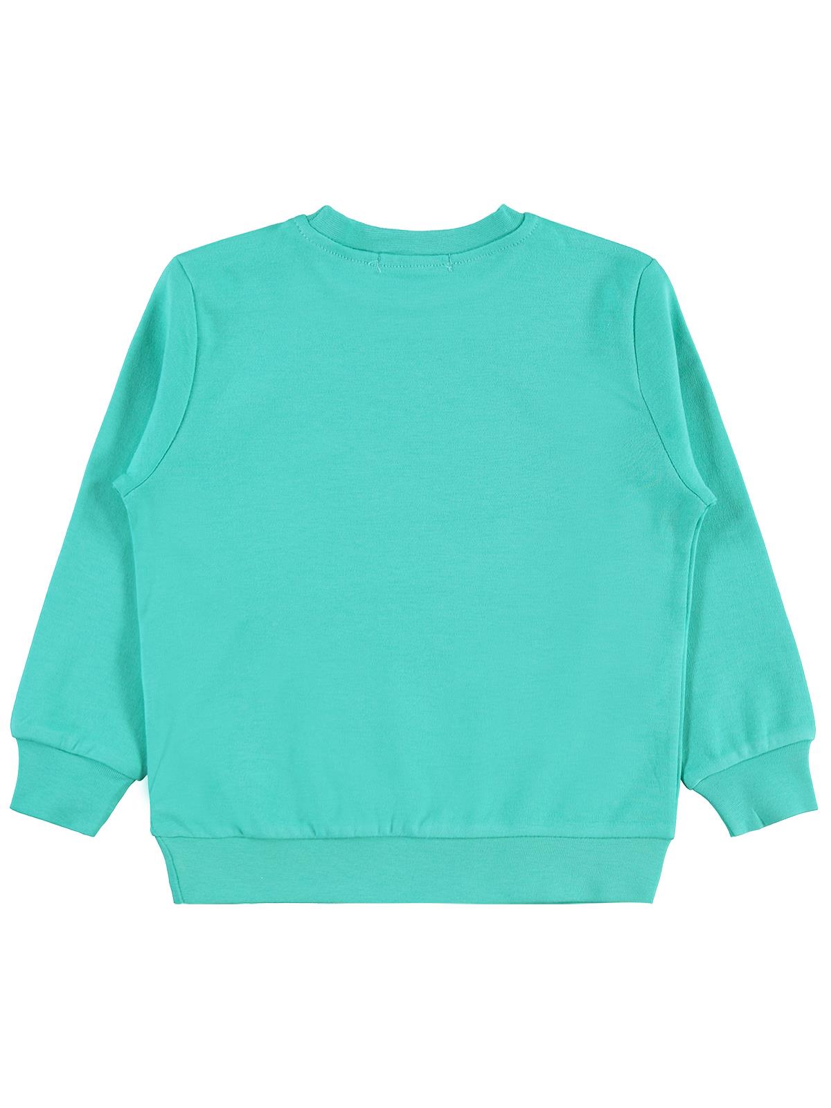 Civil Erkek Çocuk Baseball Baskılı Sweatshirt Km | İnterlok Uzun Kol | Okul Kreş ve Günlük Kullanım - Yeşil