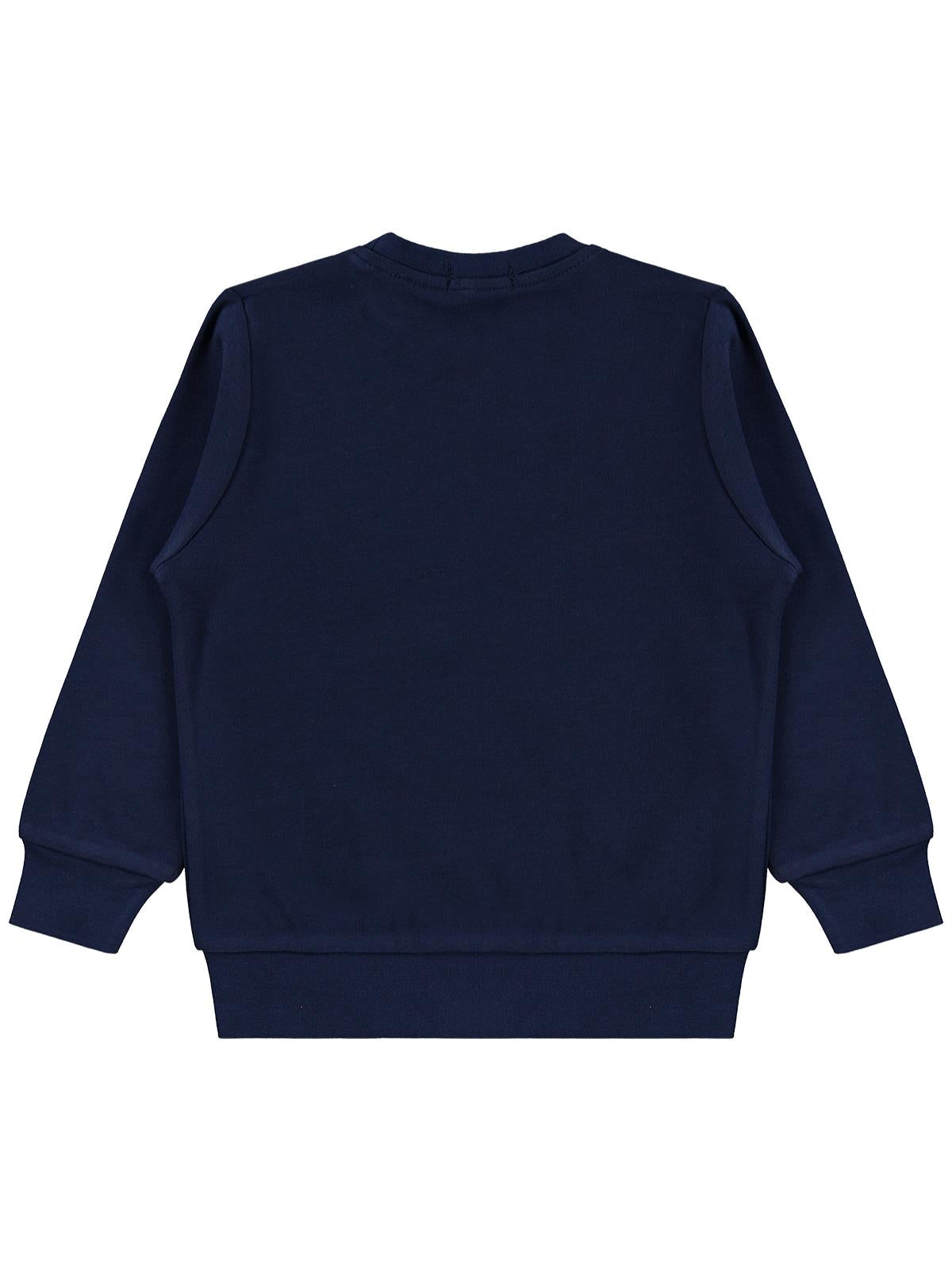 Civil Erkek Çocuk Uzay Mekiği Baskılı Sweatshirt Km | İnterlok | Okul Kreş ve Günlük Kullanım - Lacivert