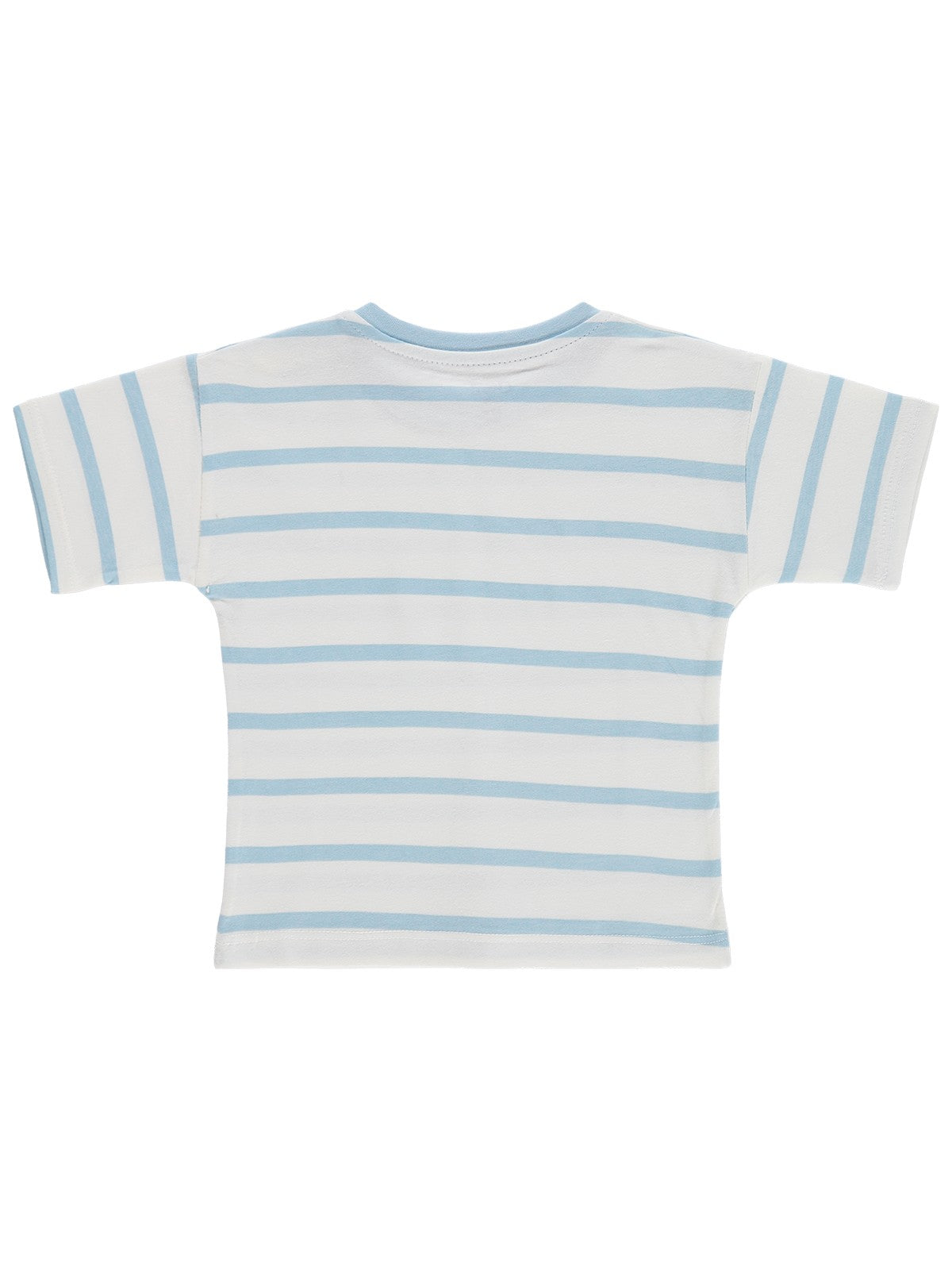 Civil Baby Çizgili 6-18 Ay Tişört - Mavi