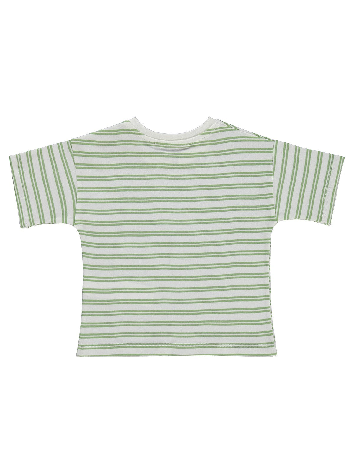 Civil Baby Çizgili 6-18 Ay Tişört - Haki