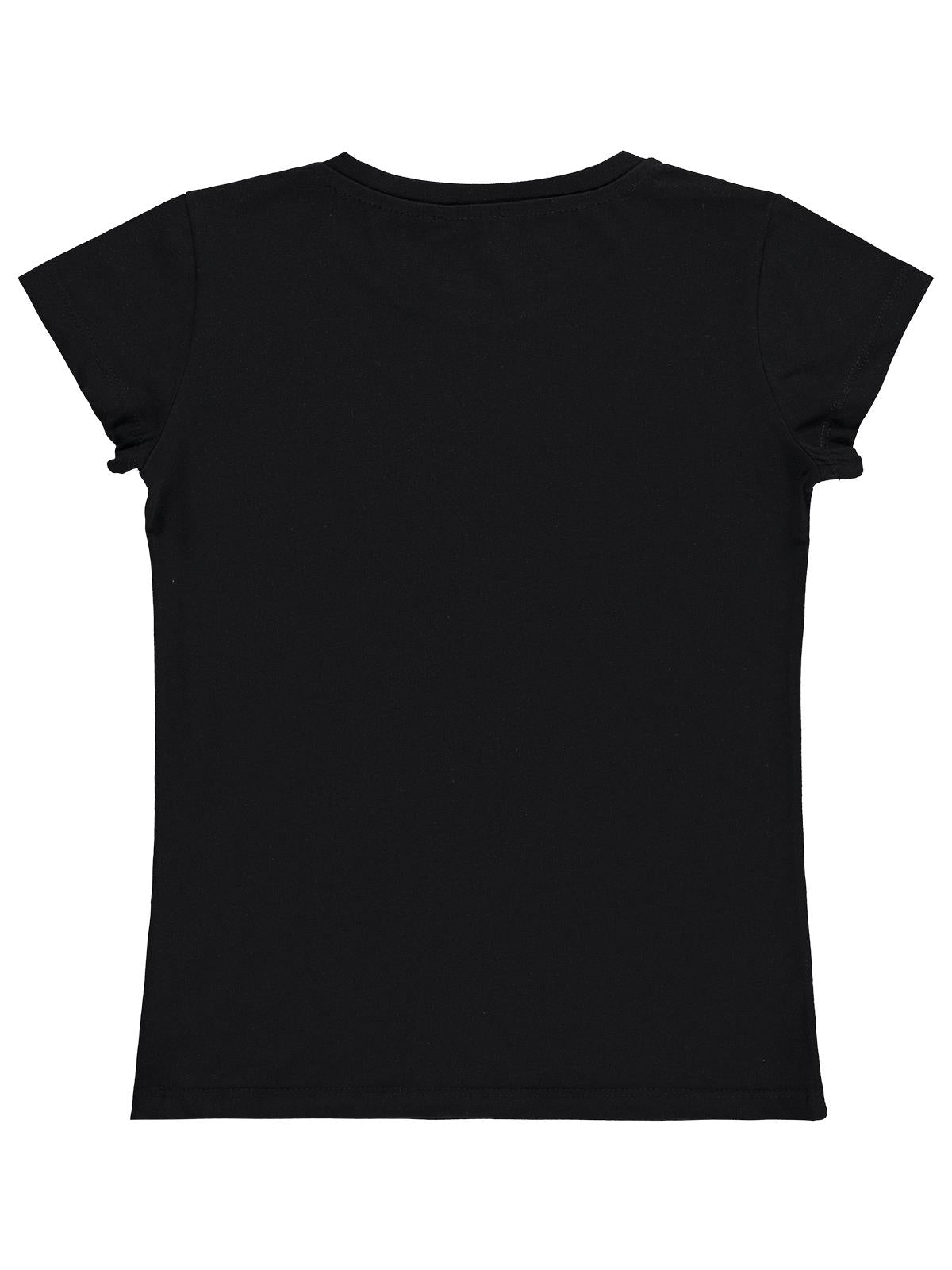 Civil Girls Aloha Beach Baskılı 10-13 Yaş Tişört - Siyah