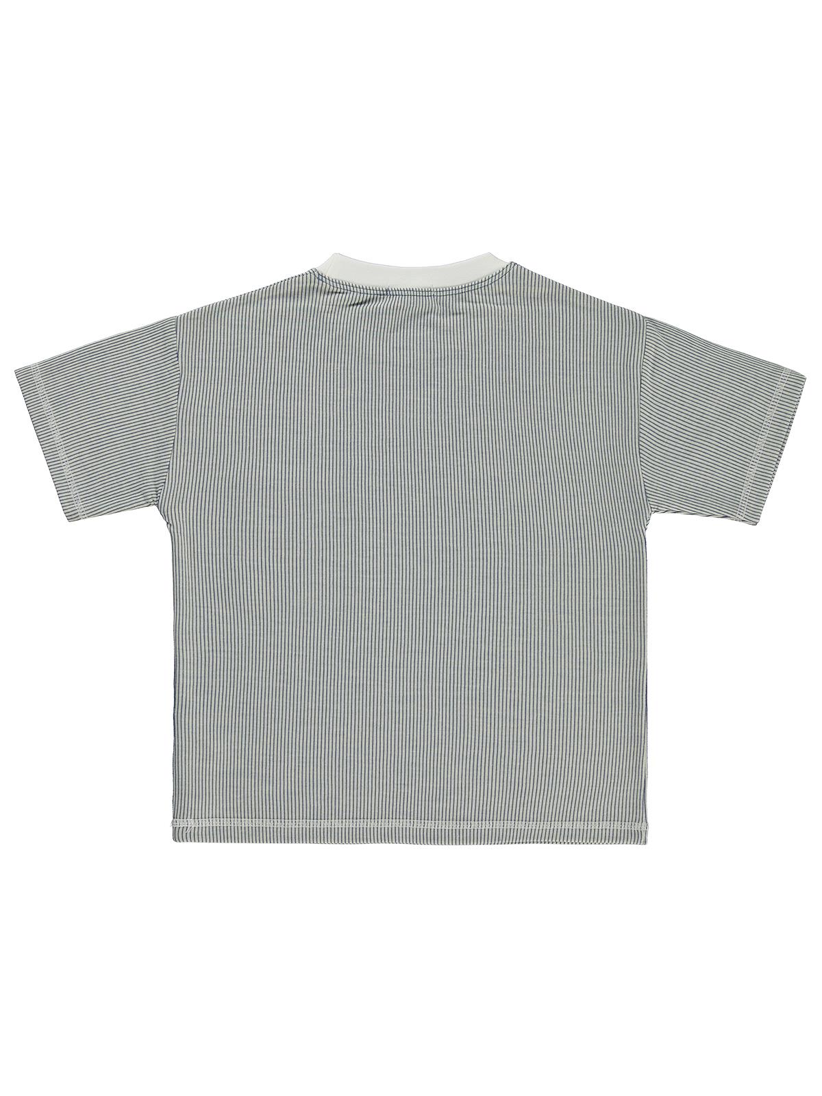 Civil Boys Karyoka Dikişli Cepli 6-9 Yaş Tişört - Mavi