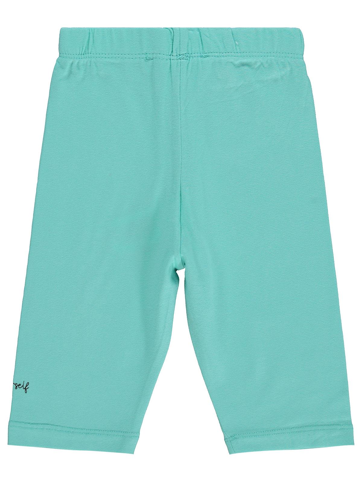 Civil Girls Be Happy Baskılı 2-5 Yaş Tayt - Yeşil
