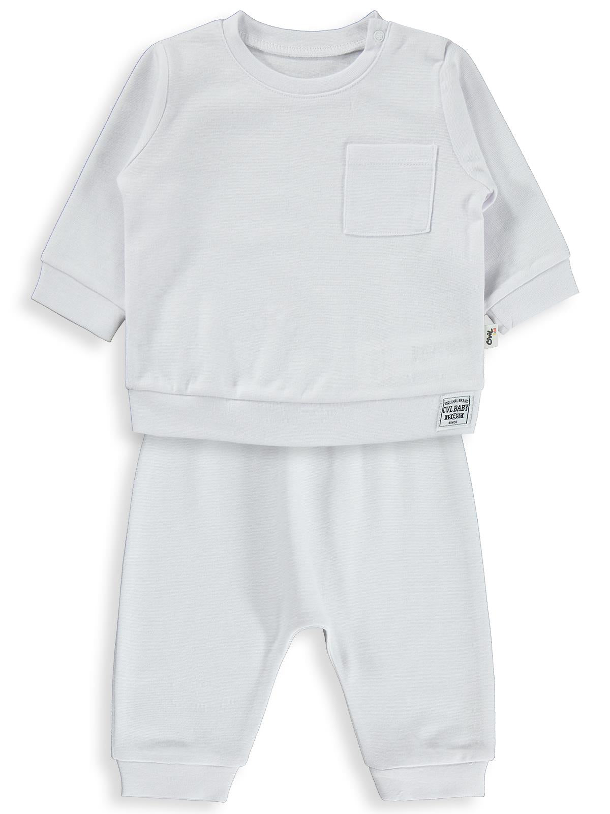Civil Baby Süs Etiketli 2'Li Takım 6-18 Ay Takım - Beyaz