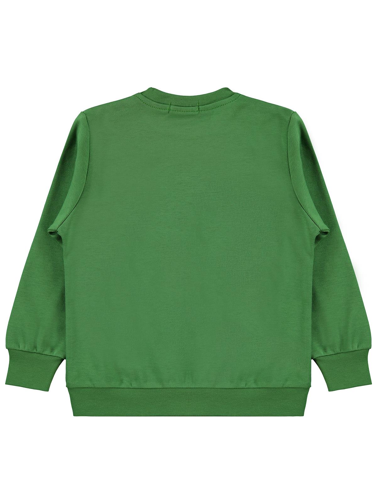 Civil Boys Kaykay Canavar Baskılı 2-5 Yaş Sweatshirt - Yeşil