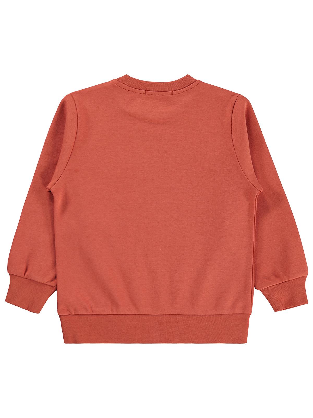 Civil Boys Kaykay Köpek Baskılı 2-5 Yaş Sweatshirt - Turuncu