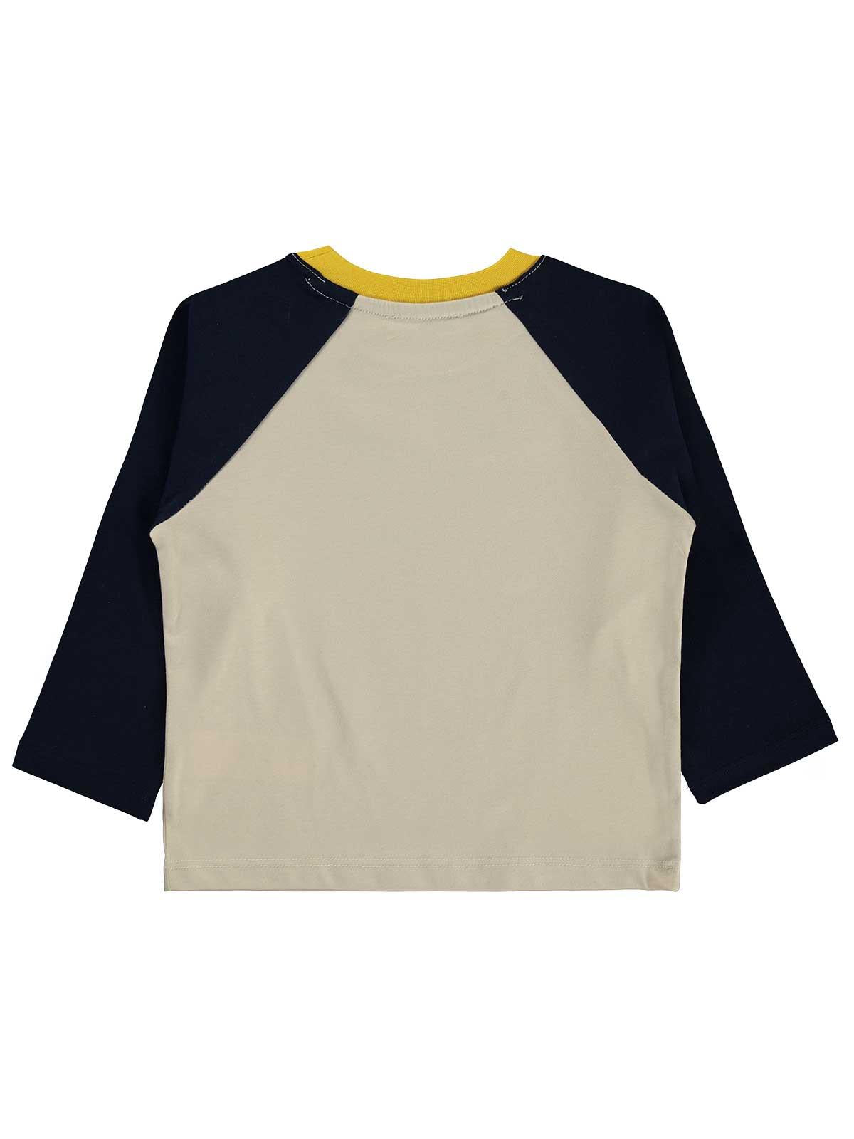 Civil Erkek Çocuk Great Baskılı Sweatshirt | Süprem Uzun Kol | Okul Kreş ve Günlük Kullanım - Bej