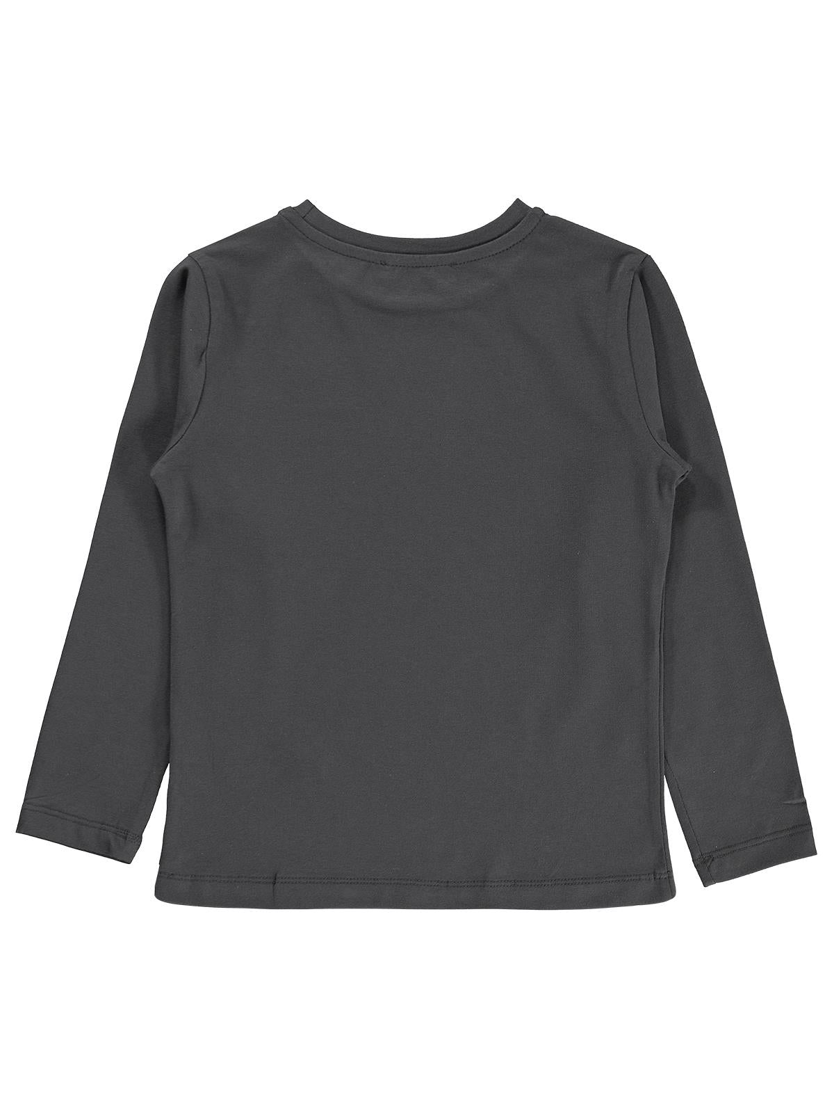Civil Girls Newyork Baskılı 6-9 Yaş Sweatshirt Km - Gri