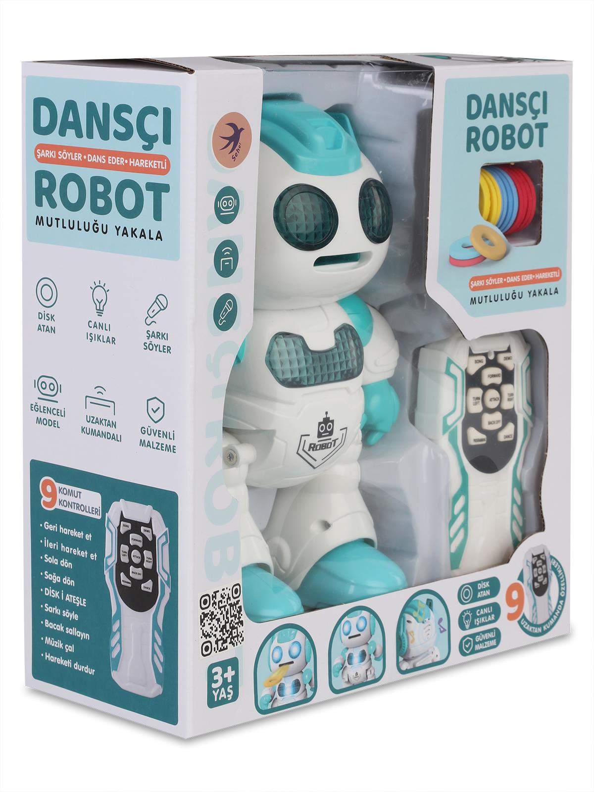 Seher Oyuncak Uzaktan Kumandalı Akıllı/Dansçı Robot - Yeşil
