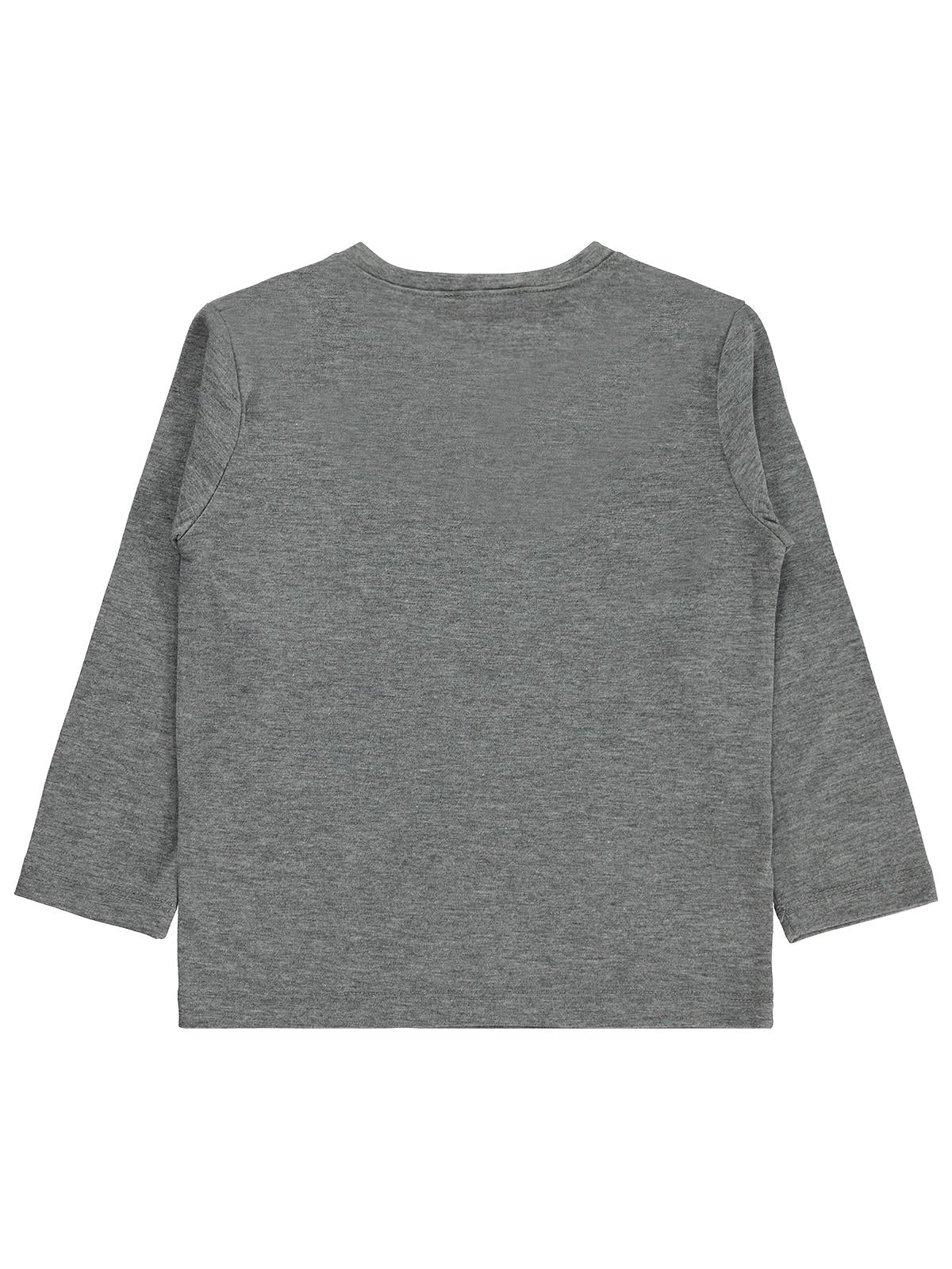 Civil Boys Erkek Çocuk Basic Sweatshirt | Likralı Süprem Uzun Kol | Okul Kreş ve Günlük Kullanım - Gri