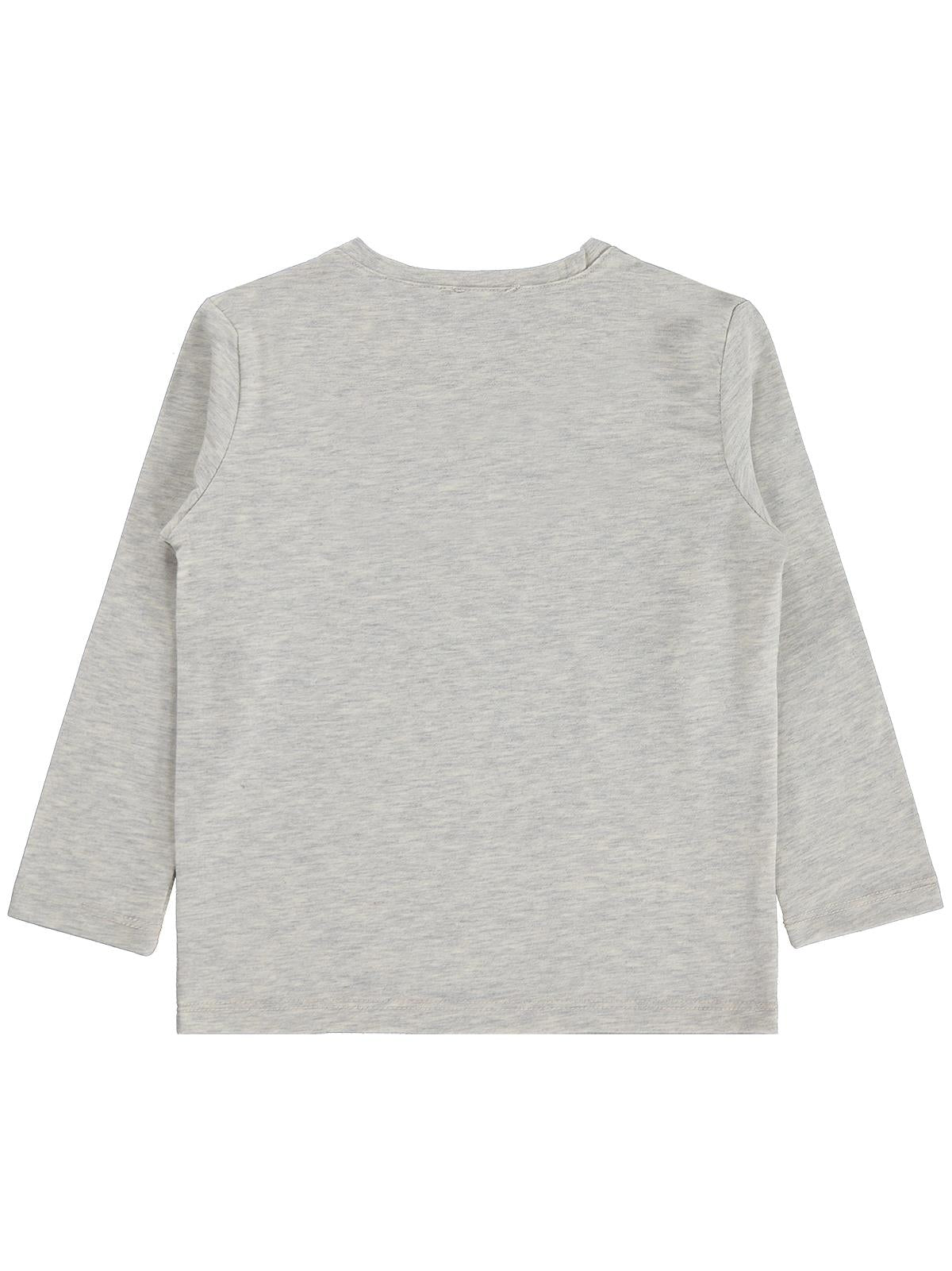 Civil Boys Erkek Çocuk Basic Sweatshirt | Likralı Süprem Uzun Kol | Okul Kreş ve Günlük Kullanım - Gri