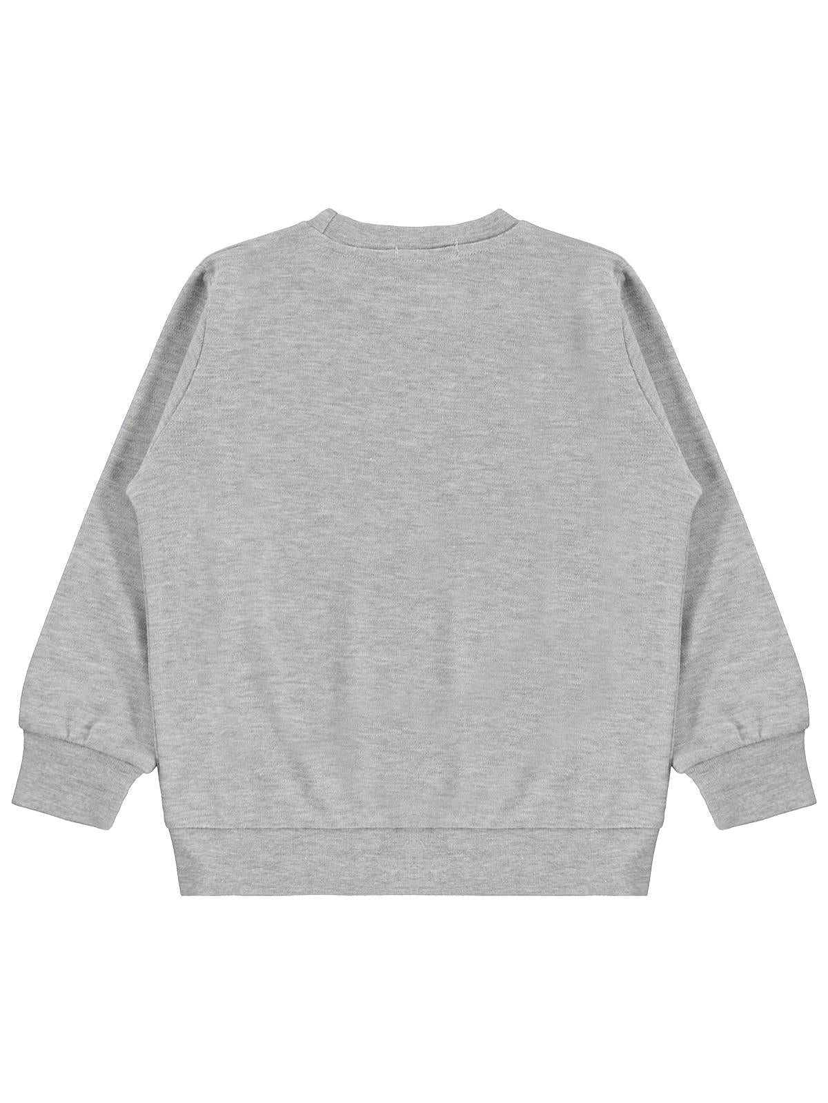 Civil Erkek Çocuk Mood Pandalar Baskılı Sweatshirt Km | İnterlok | Okul Kreş ve Günlük Kullanım - Gri