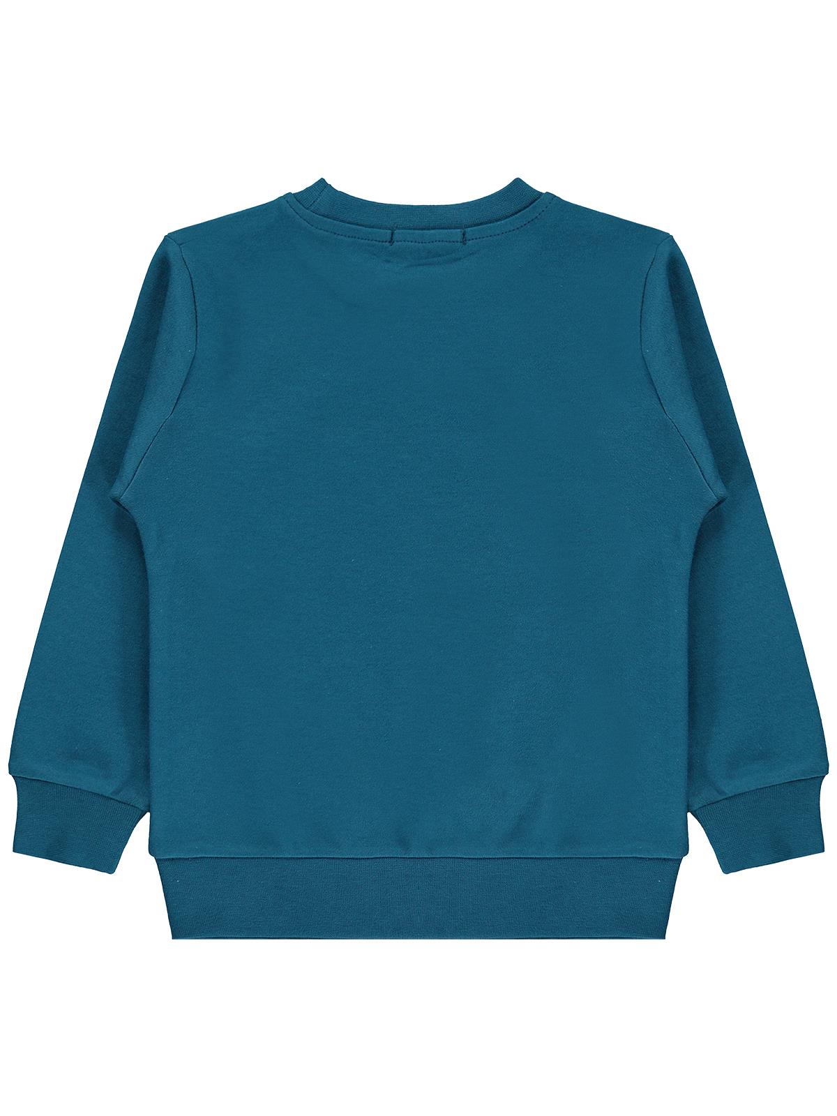 Civil Erkek Çocuk Ayı Baskılı Sweatshirt Km | İnterlok Uzun Kol | Okul Kreş ve Günlük Kullanım - Yeşil