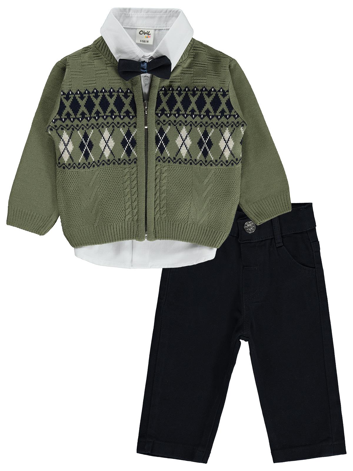 Civil Baby Desenli 6-18 Ay Takım - Haki