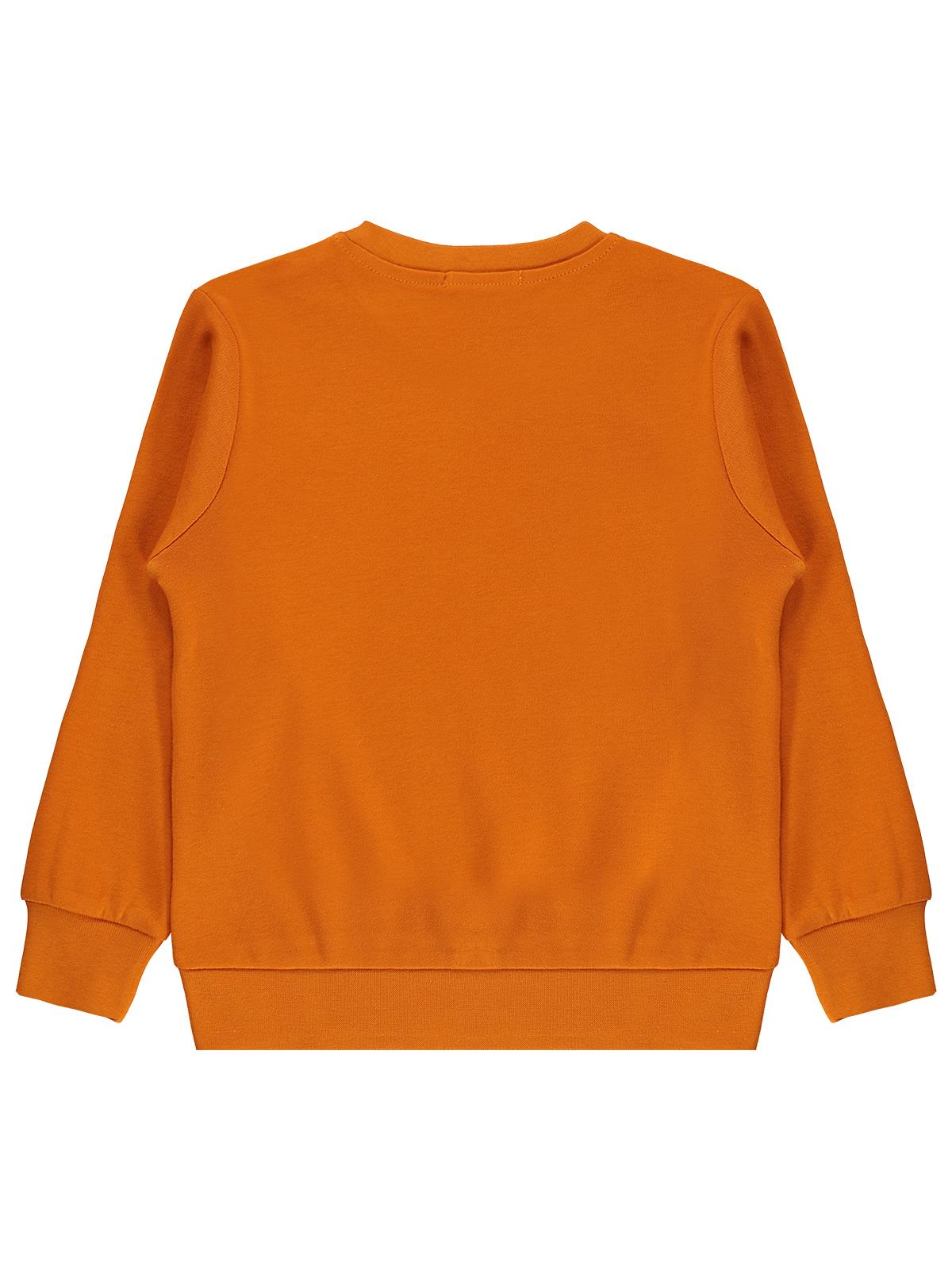 Civil Boys Araba Baskılı 2-5 Yaş Sweatshirt - Turuncu