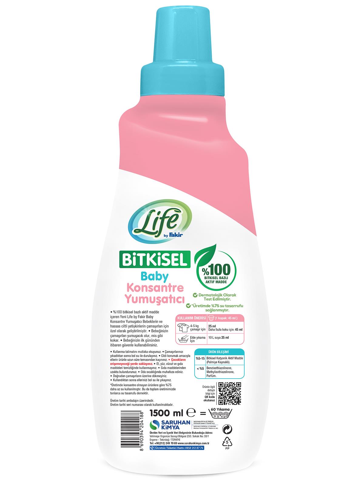 Fakir Bitkisel Baby Konsantre Yumuşatıcı 1500 ml - Standart