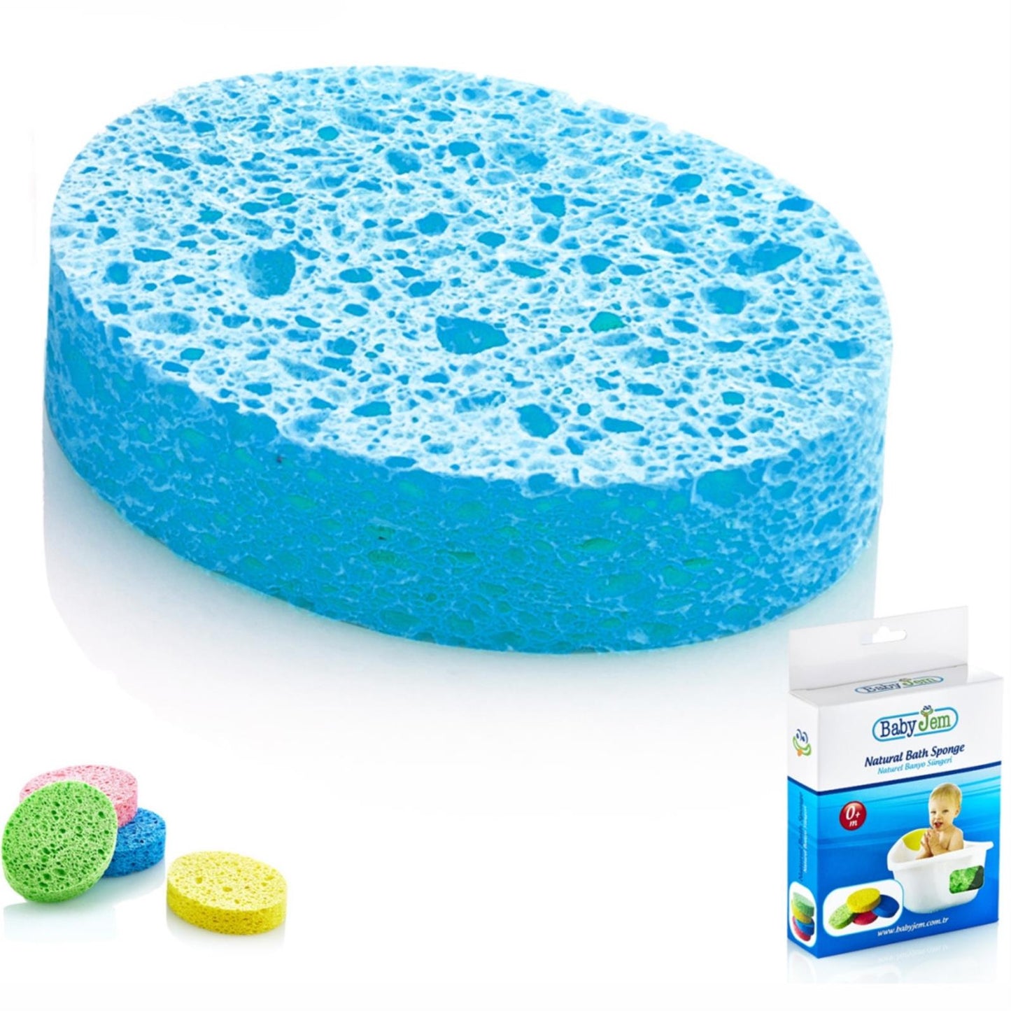 Babyjem Natural Banyo Süngeri - Mavi