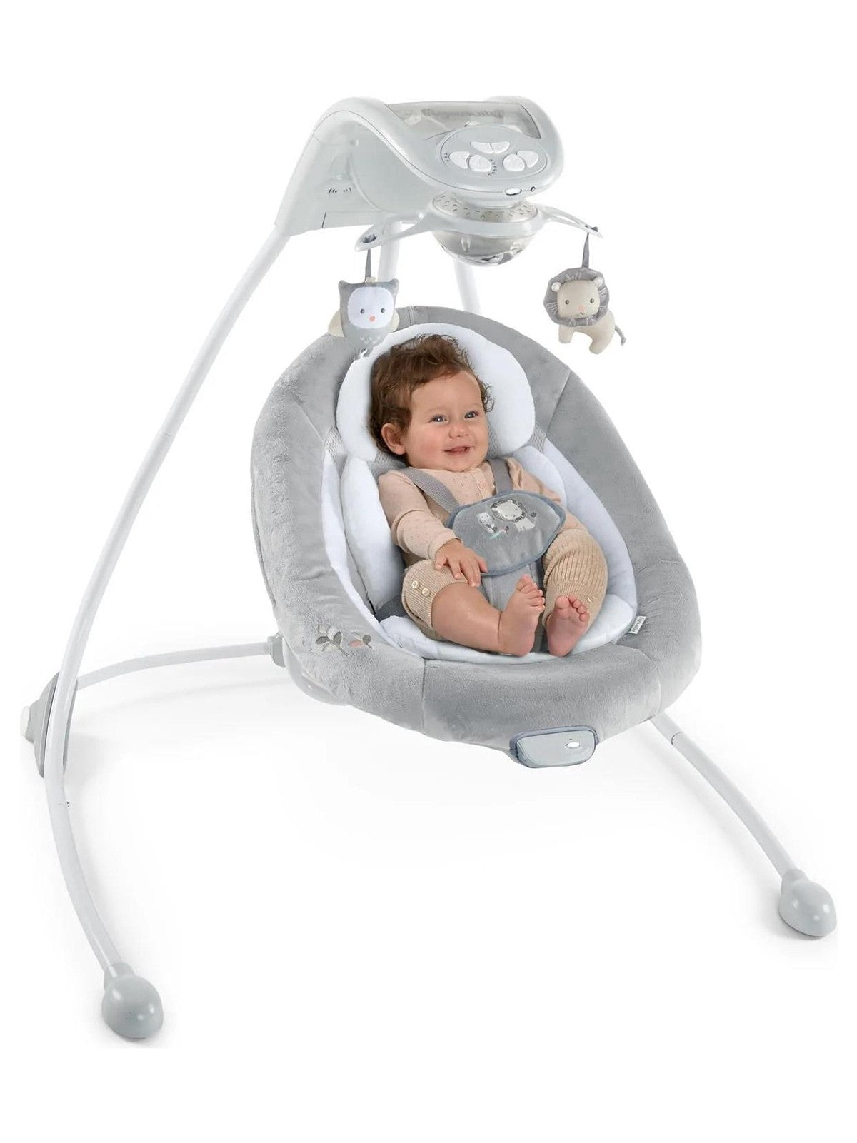 Ingenuity Inlighten Müzikli Işıklı Portatif Salıncak - Gri