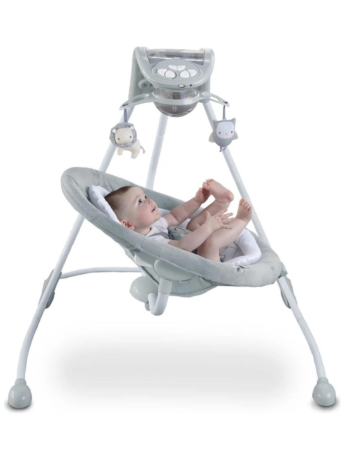Ingenuity Inlighten Müzikli Işıklı Portatif Salıncak - Gri