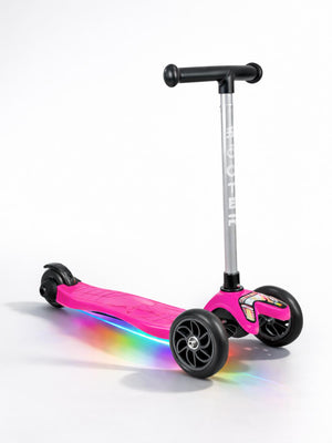 Tois ColorWase Led Işıklı 4 Kademe Ayarlanabilir 3 Tekerlekli Scooter - Pembe
