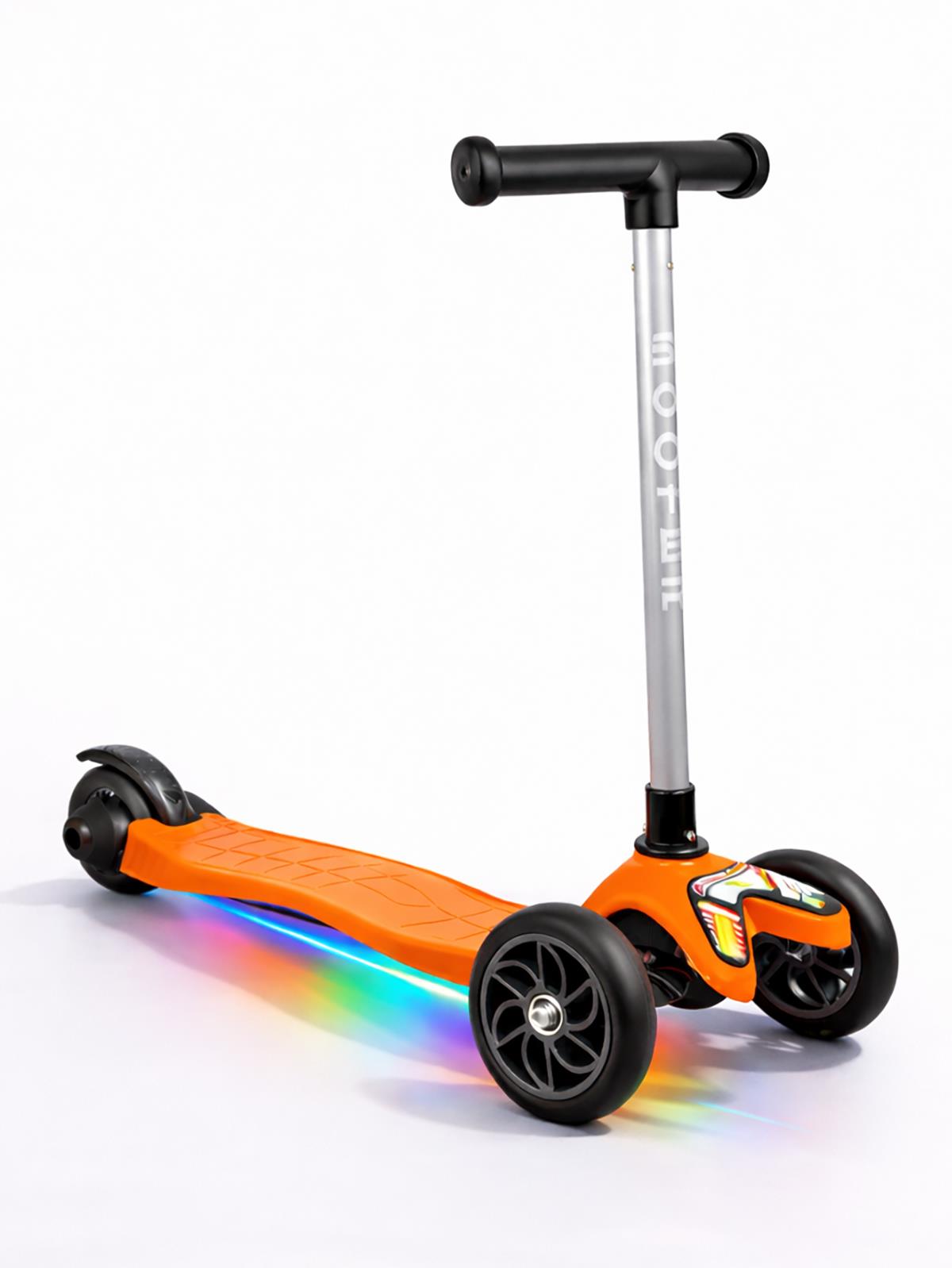 Tois ColorWase Led Işıklı 4 Kademe Ayarlanabilir 3 Tekerlekli Scooter - Turuncu