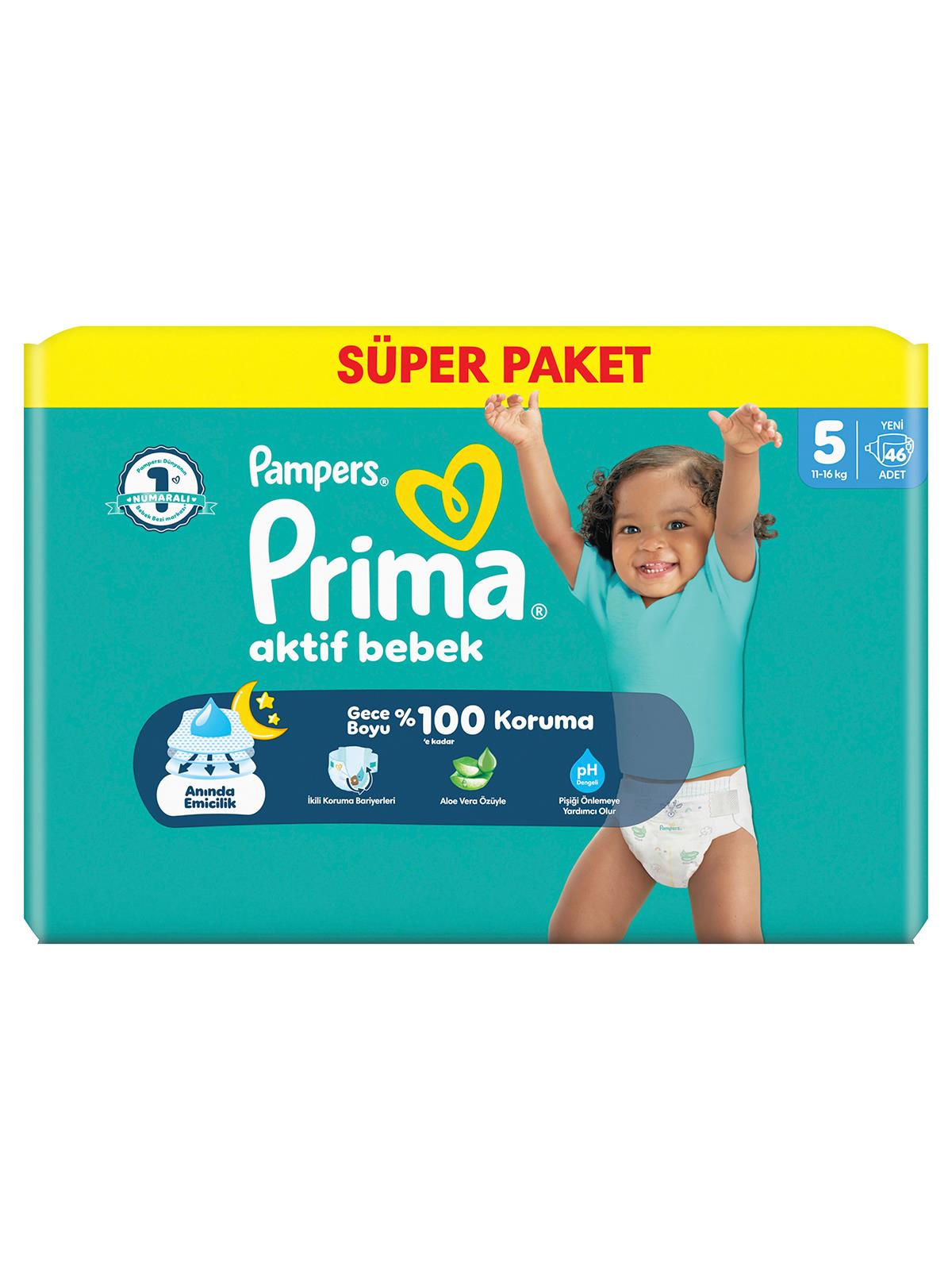 Prıma Bebek Bezi Ab 5 Beden Super Paket 46 Adet