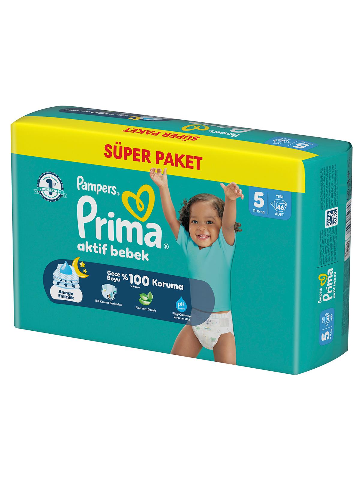 Prıma Bebek Bezi Ab 5 Beden Super Paket 46 Adet