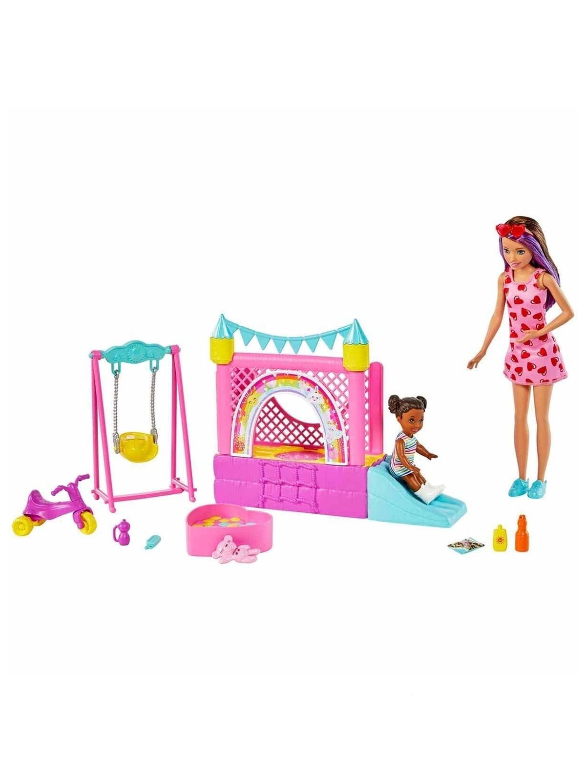 Barbie Bebek Bakıcısı Skipper Oyun Evi Seti
