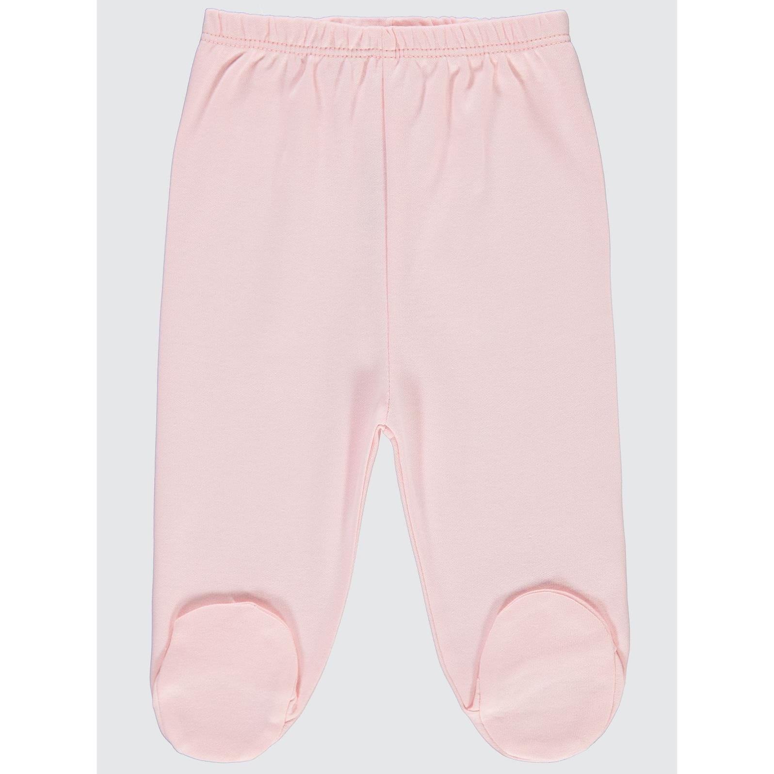 Civil Baby Kız Bebek Beli Lastikli 0-9 Ay Unisex Patikli Tek Alt - Pembe