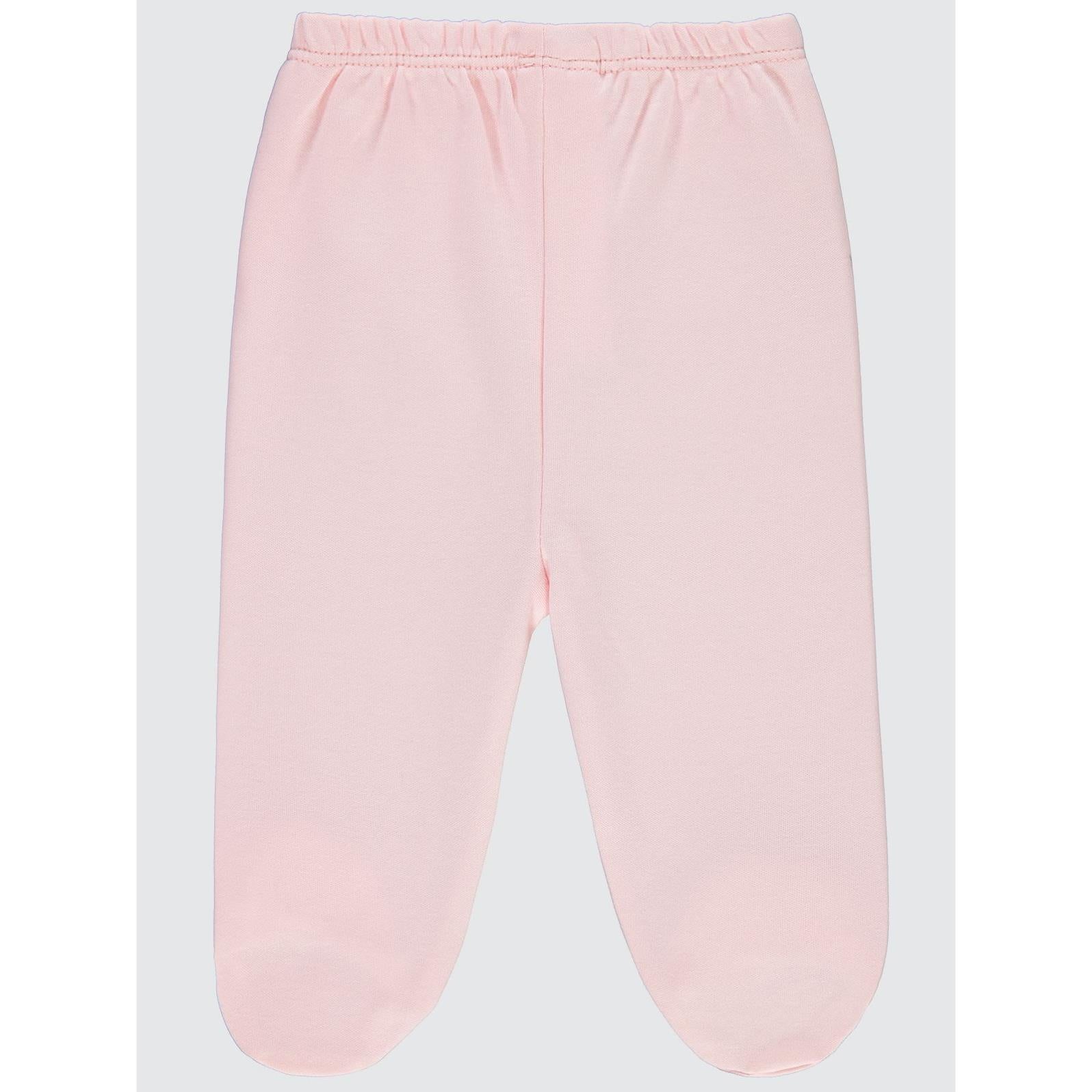 Civil Baby Kız Bebek Beli Lastikli 0-9 Ay Unisex Patikli Tek Alt - Pembe